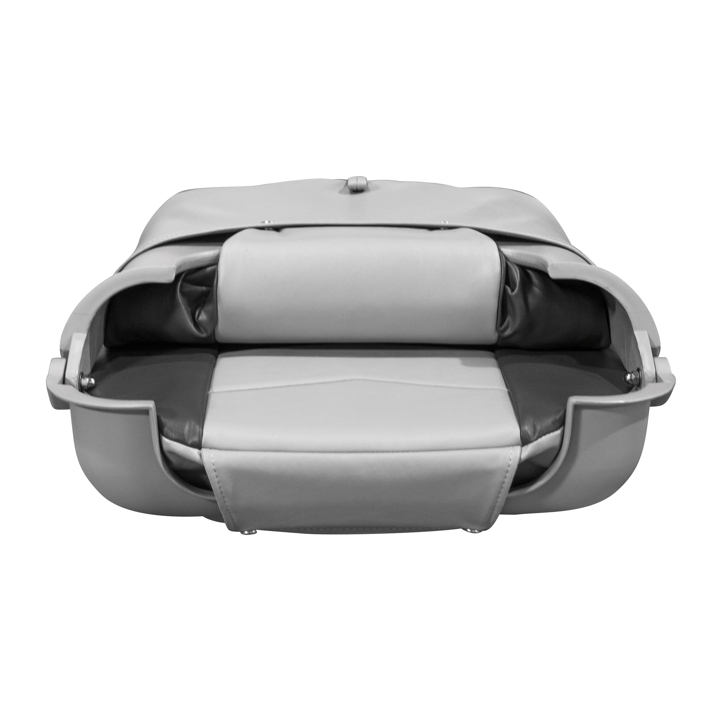 3309-860 Wise Pro Angler Tour Series Fold Down Boat Seat - Charcoal/Marble/Black