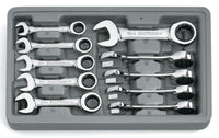 STUBBY GEARWRENCH SET METRIC 10PC