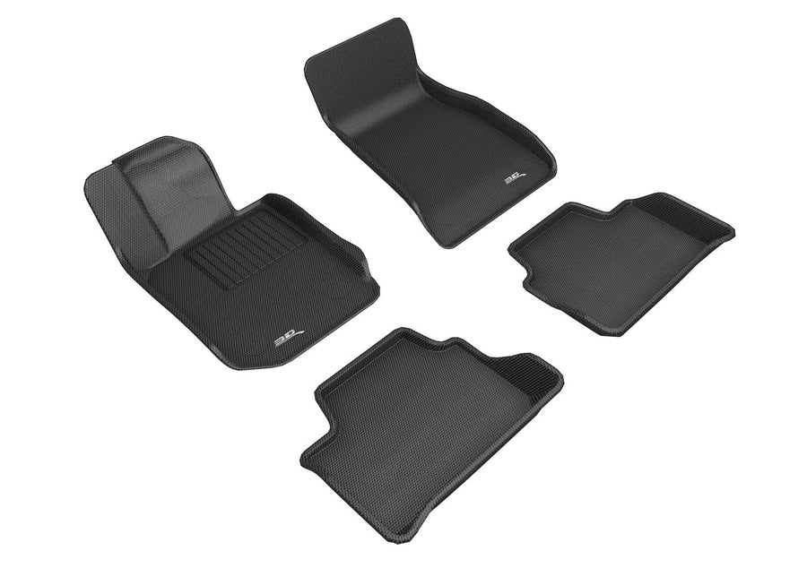 3D MAXpider Kagu Custom Fit Floor Mat (Black) Compatible with BMW 3 Series Sedan (G20) RWD 2019-2023 - Full Set
