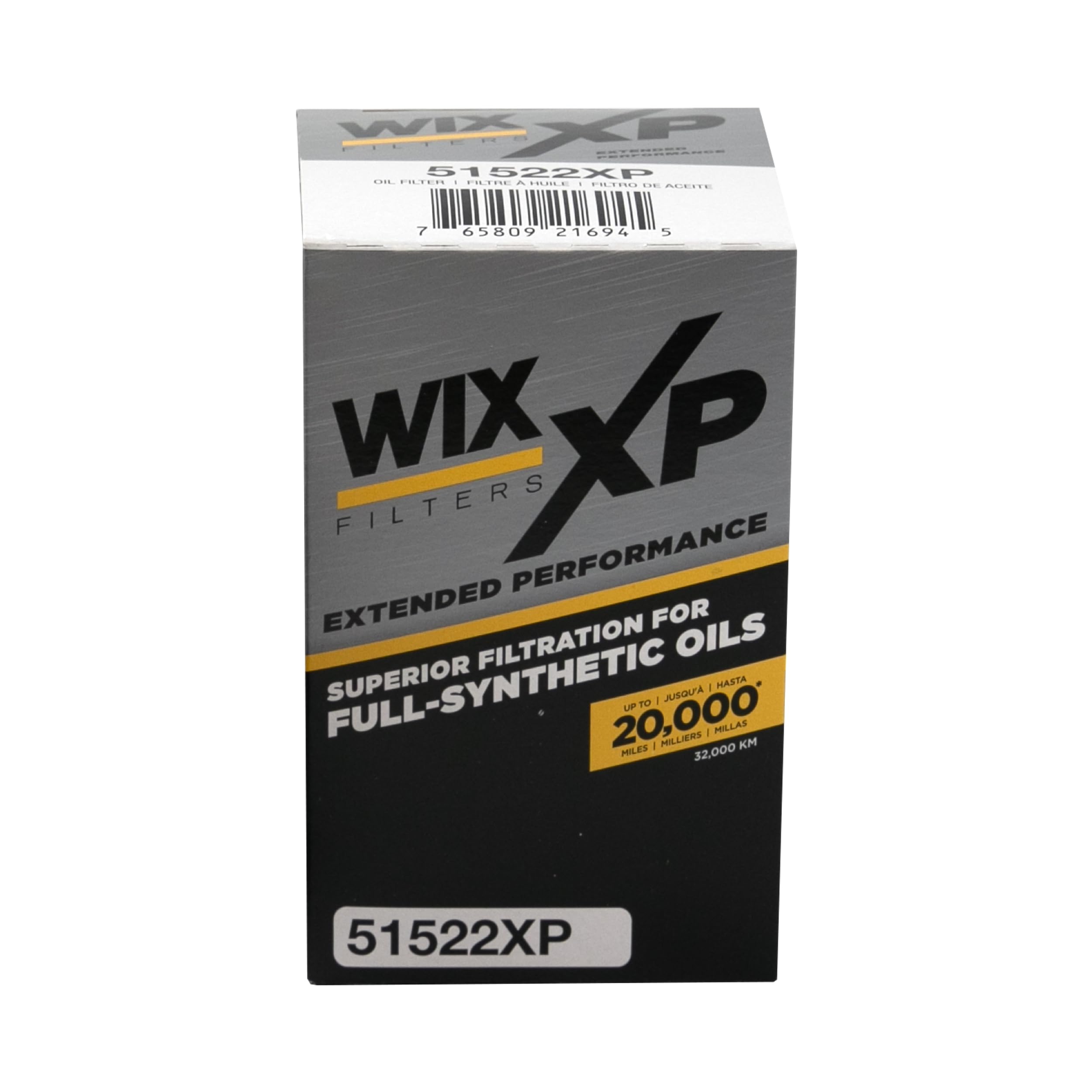 WIX XP 51522XP Oil Filter Replacement, Built for Synthetic Oil - Compatible With AMC (82-86), Buick (80-11), Cadillac (77-11), GM (99-12), Saturn (93-10), Jeep (81-86), Isuzu (03-09), Saab (06-09)