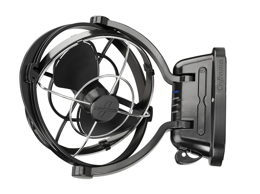 Caframo SEEKR Sirocco II™ Fan from. 12V/24V Auto-Sensing DC, Omnidirectional Low-Power Draw Fan for Boats and RVs. Hardwire Installation Required. Made in Canada. Black.