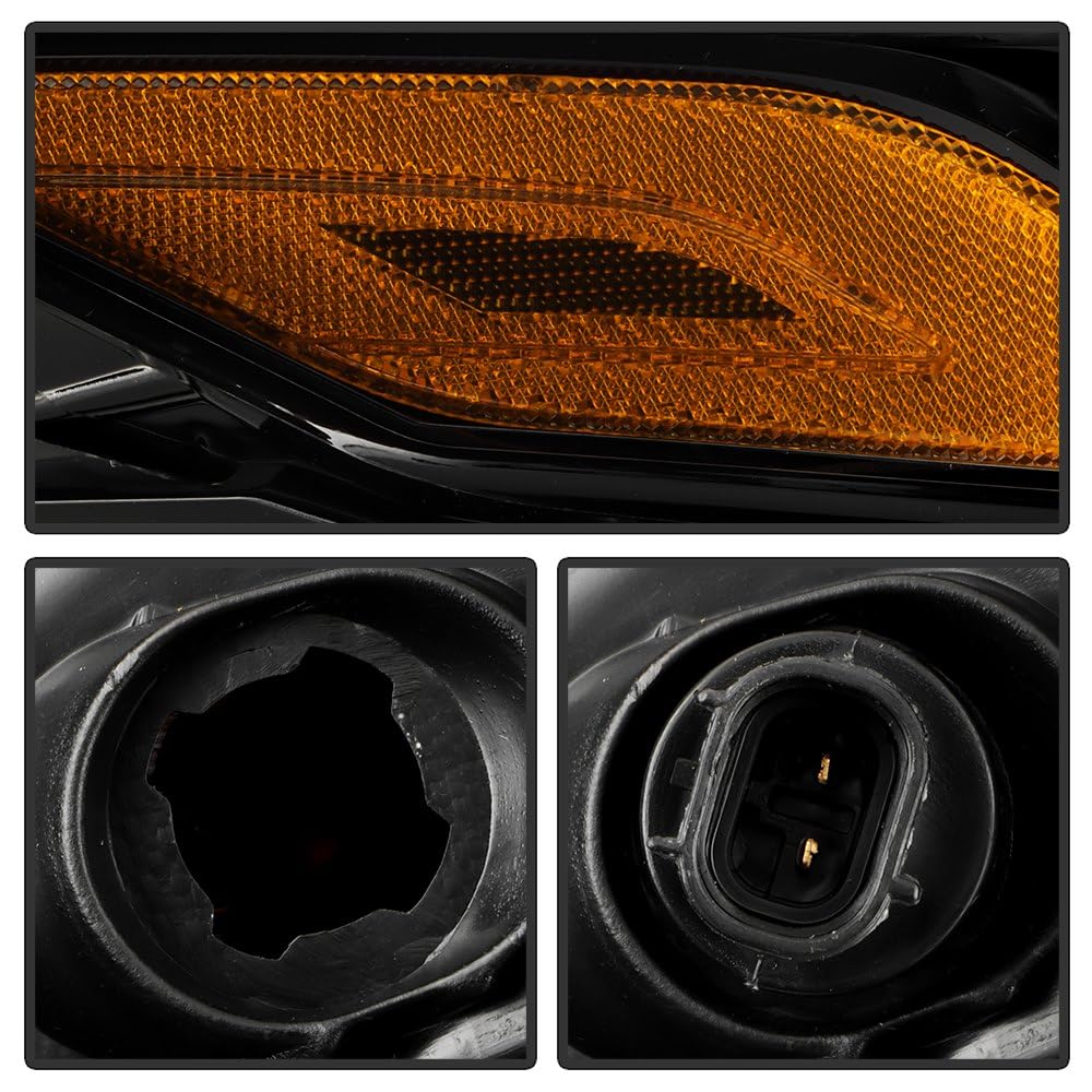 Toyota Camry 21-23 SE XSE Halogen Headlight - Low Beam-LED ; High Beam-LED ; Signal-7444NA(Included) - OE Black Right Spyder (OE)