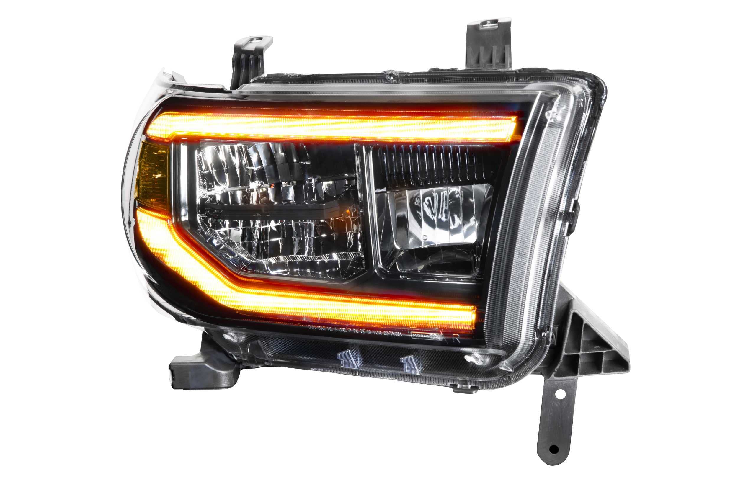 Toyota Tundra 07-13 Morimoto XB LED Headlights, Plug and Play Amber DRL Headlight Assemblies (LF533-A-ASM)