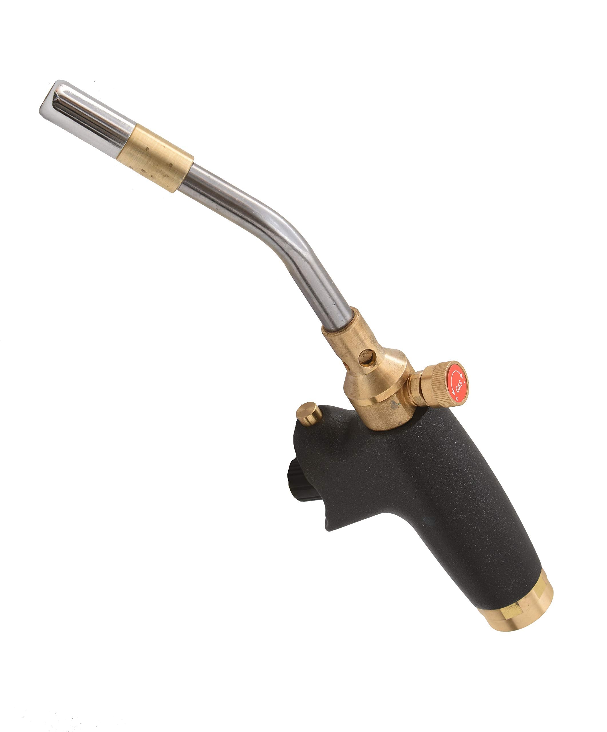 Flame King MAX HEAT High Intensity Propane Gas Blow Torch Kit with Push Button Igniter Great for Professionals in Soldering, Searing, Brazing, Welding