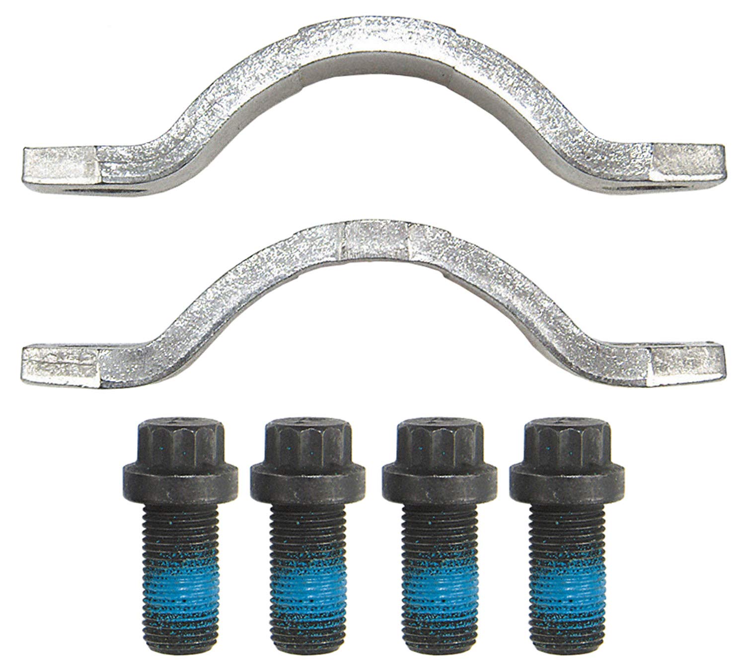 MOOG Universal Joint Strap Kit 475-10 for U-Joint 475; Contains 2 2.5" Bolt Center Clamps & 4 3/8"-24 x 3/4" 12-pt Cap Screws