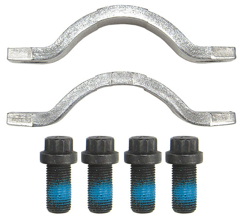 MOOG Universal Joint Strap Kit 475-10 for U-Joint 475; Contains 2 2.5" Bolt Center Clamps & 4 3/8"-24 x 3/4" 12-pt Cap Screws