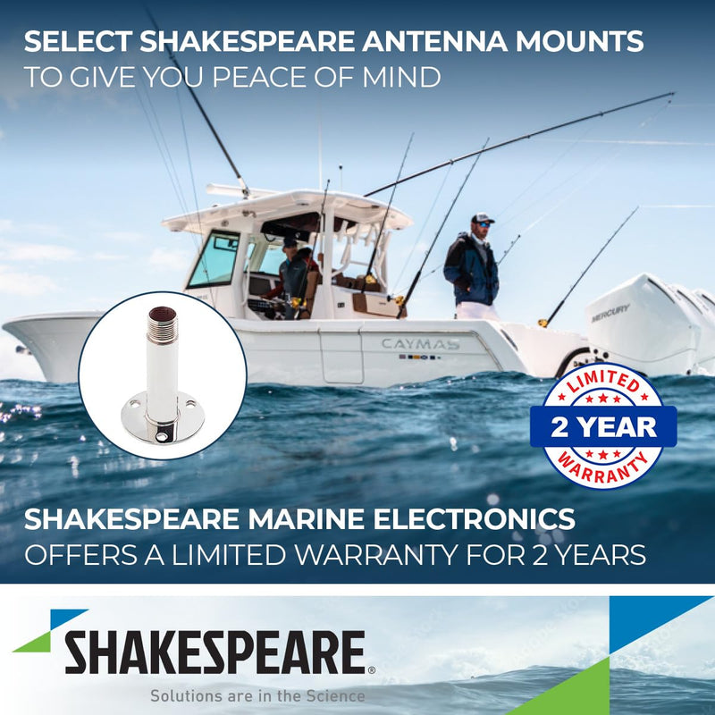 Marine Shakespeare 4365 Straight Mount, Beige, 4 inch