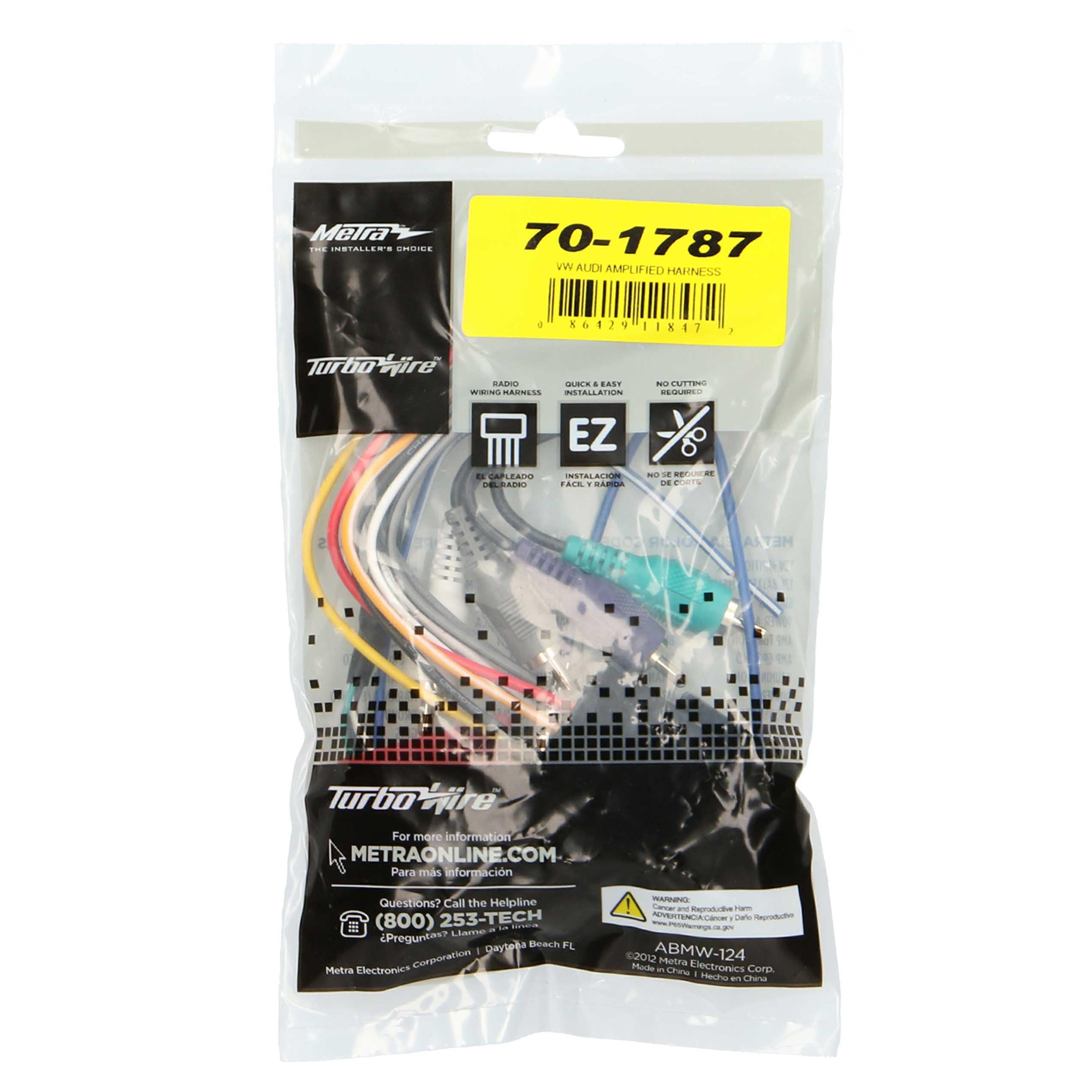 Metra Radio Wiring Harness for VW/Audi Bose Integration 1993-2007 70-1787