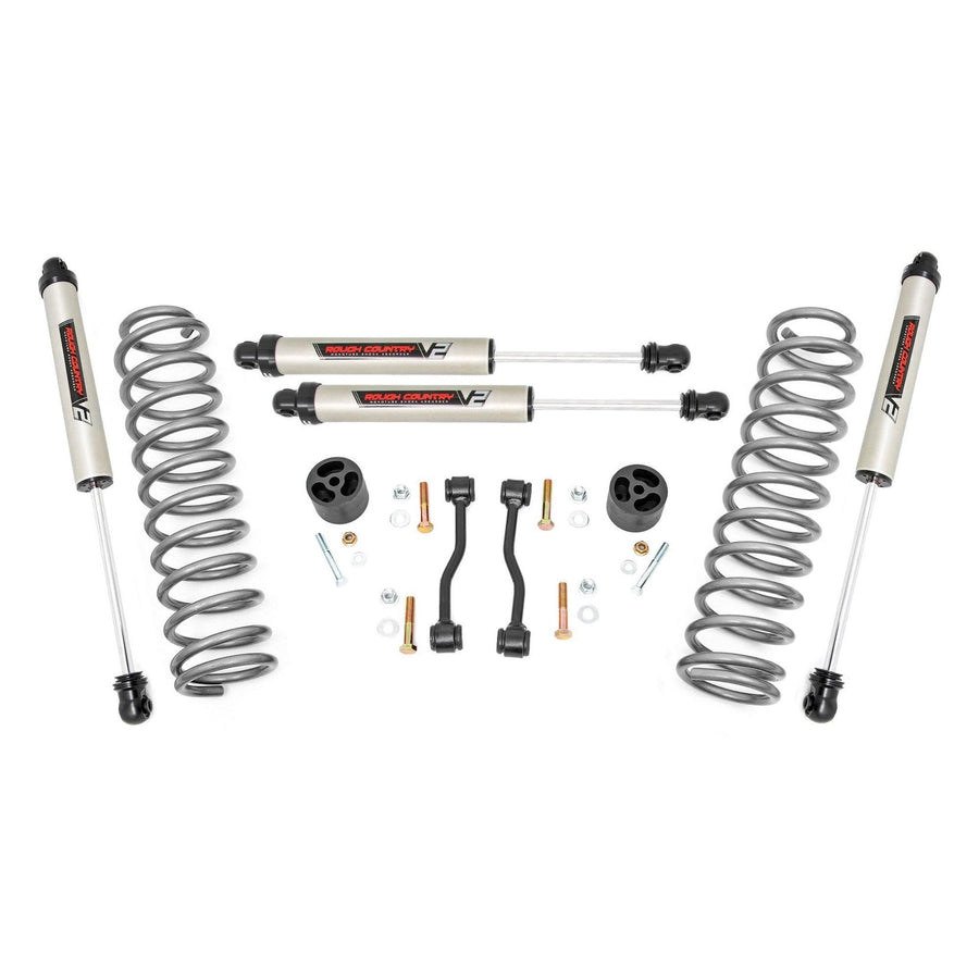 2.5" Rough Country Lift Kit with V2 Monotube Shocks for Jeep Gladiator JT (2024-2025) - Fits up to 35" Tires, Easy Bolt-on Installation