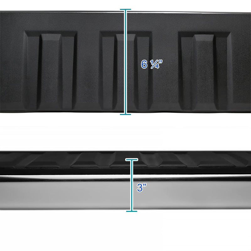 Chrome Spec-D Tuning Side Step Nerf Bars Best Running Boards Compatible with Chevy Silverado Regular Cab 1999-2015