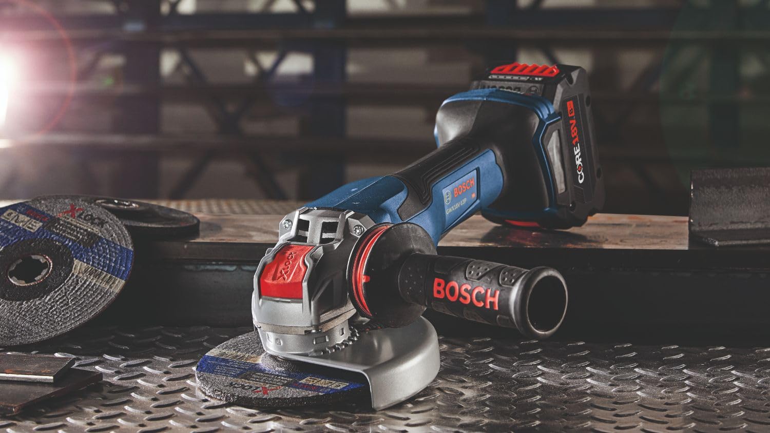 Bosch 18V GWX18V-13PN X-LOCK 5 – 6 In. Angle Grinder with No Lock-On Paddle Switch (Bare Tool)
