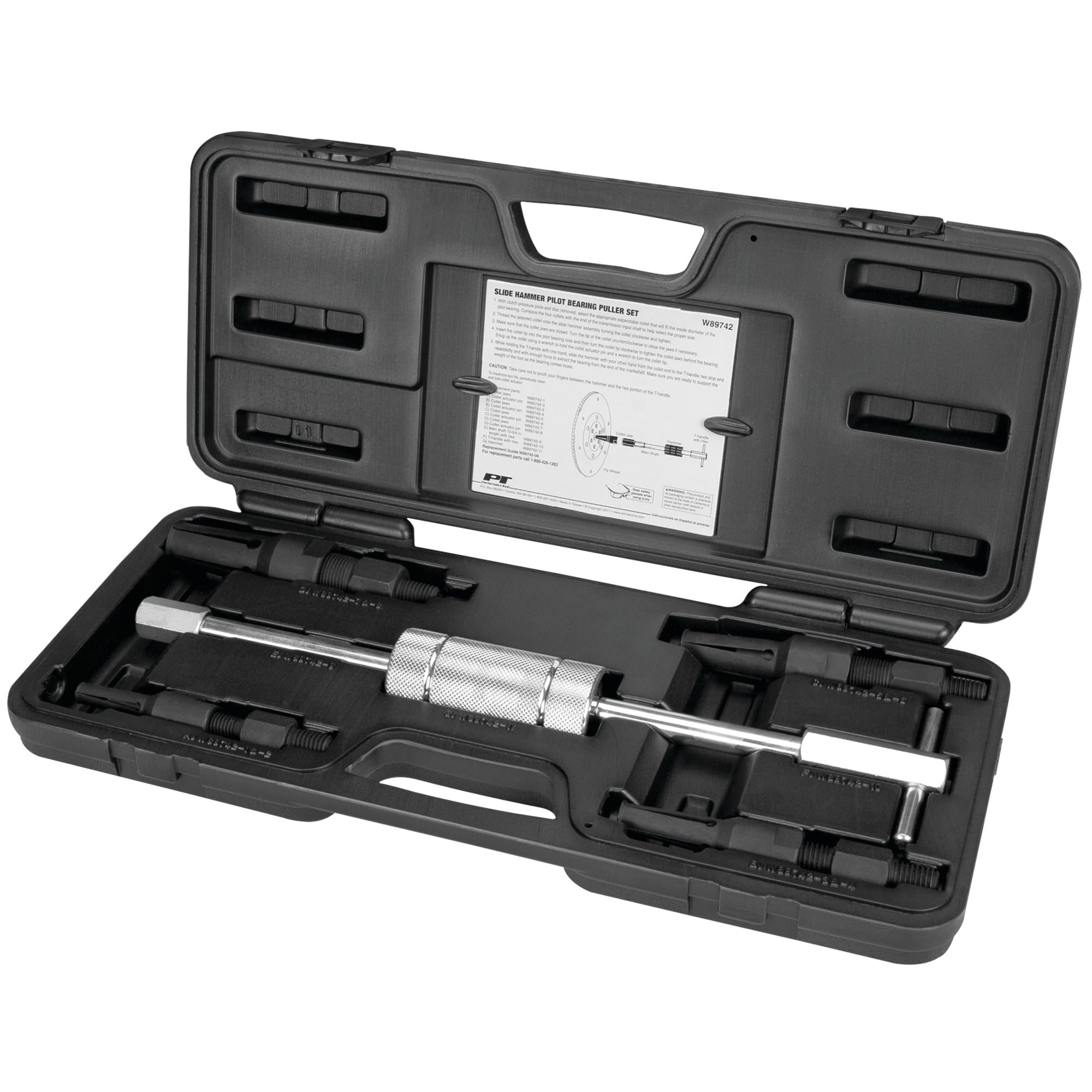 W89742 Performance Tool Slide Hammer Pilot Bearing Puller Set