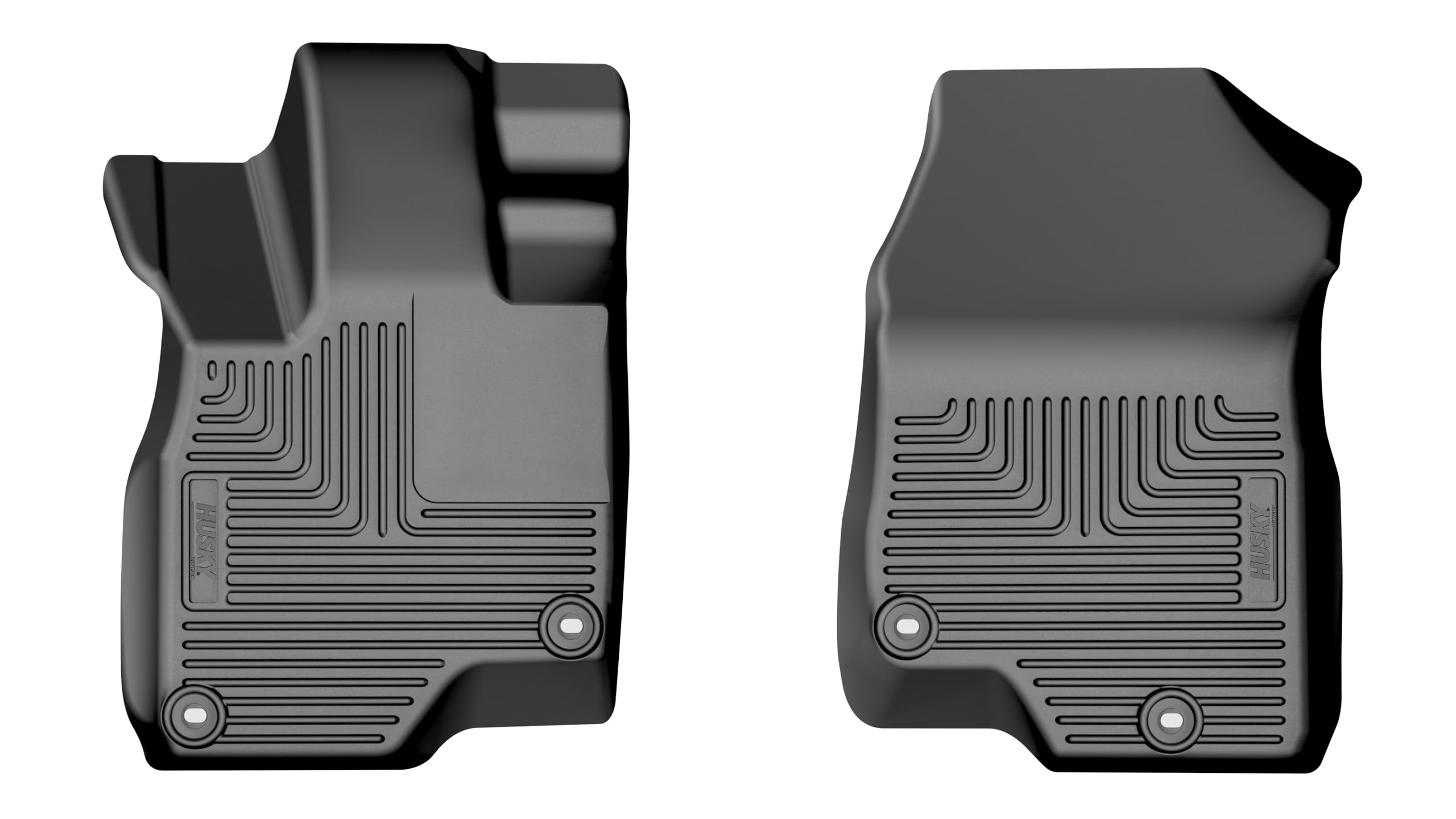 Weatherbeater Husky Liners Floor Mats | Fits 2023-2025 Lexus RX350; 2024-2025 Lexus RX350H, RX450H+, RX500H | Front RowBlack, 2-pc | 13461