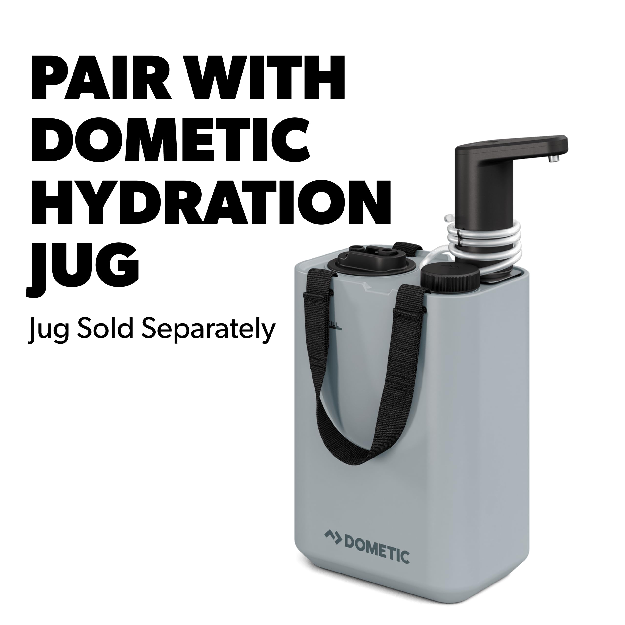 Dometic GO Water Faucet Hydration - One-Touch Operation with LED Light and Magnetic Base - Portable, Self-Powered Dispenser for Camping and Outdoors