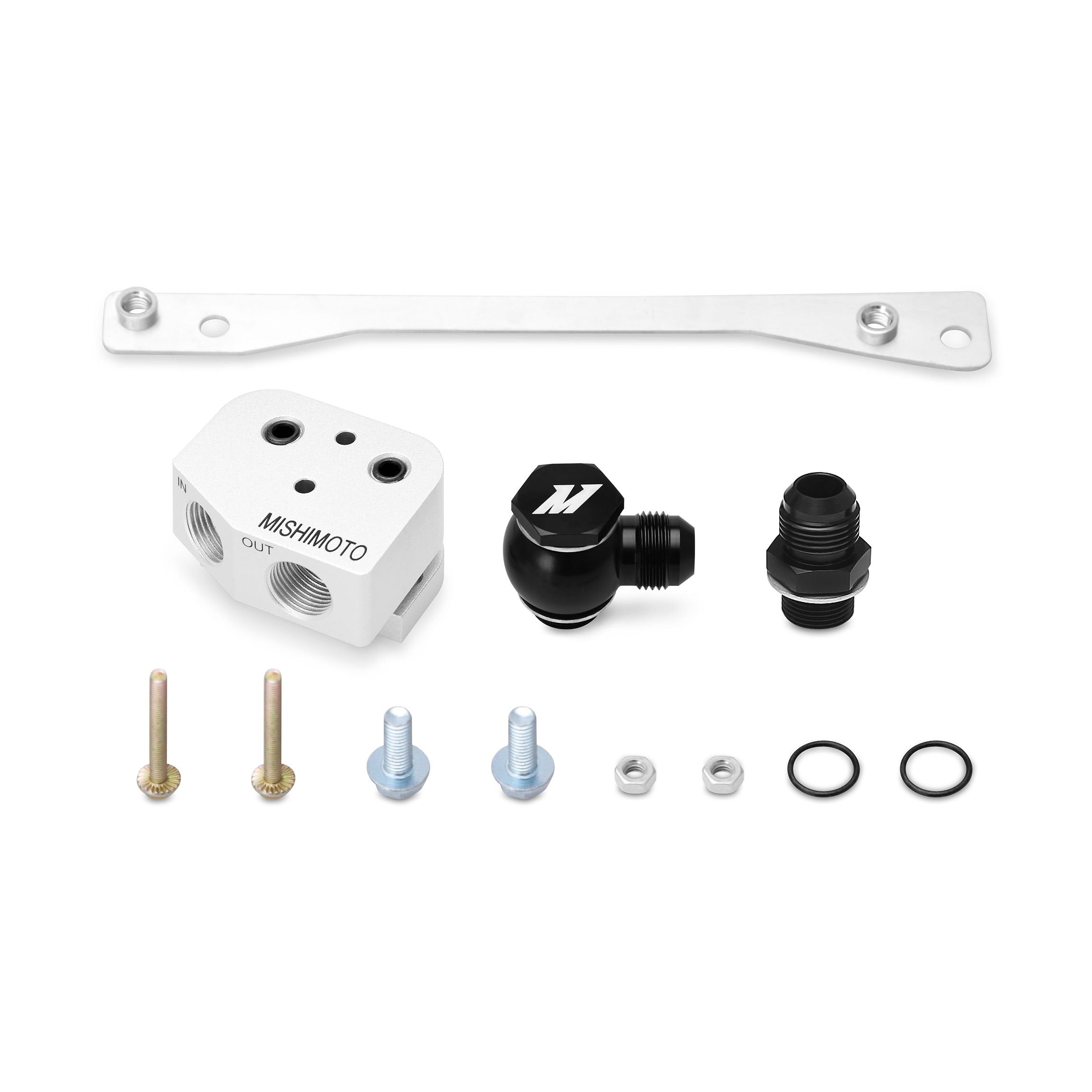 Mishimoto Front-Sump Oil Cooler Adapter MMOCA-GTO Fits Pontiac GTO LS1/LS2 2004 Silver