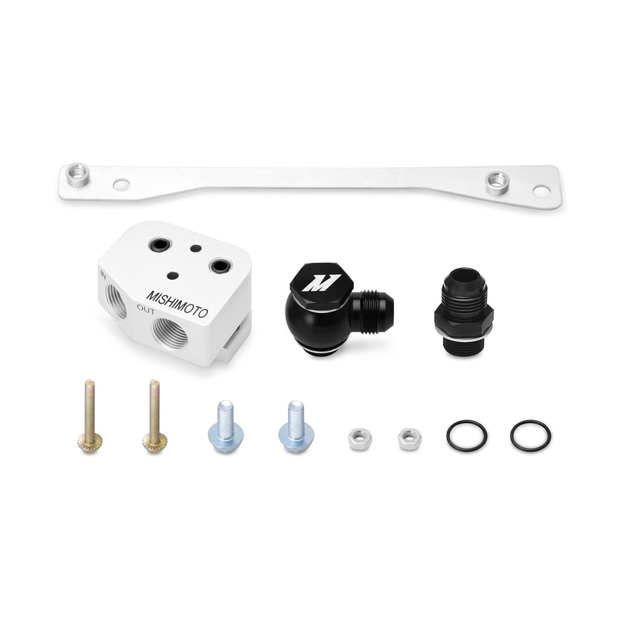 Mishimoto Front-Sump Oil Cooler Adapter MMOCA-GTO Fits Pontiac GTO LS1/LS2 2004 Silver