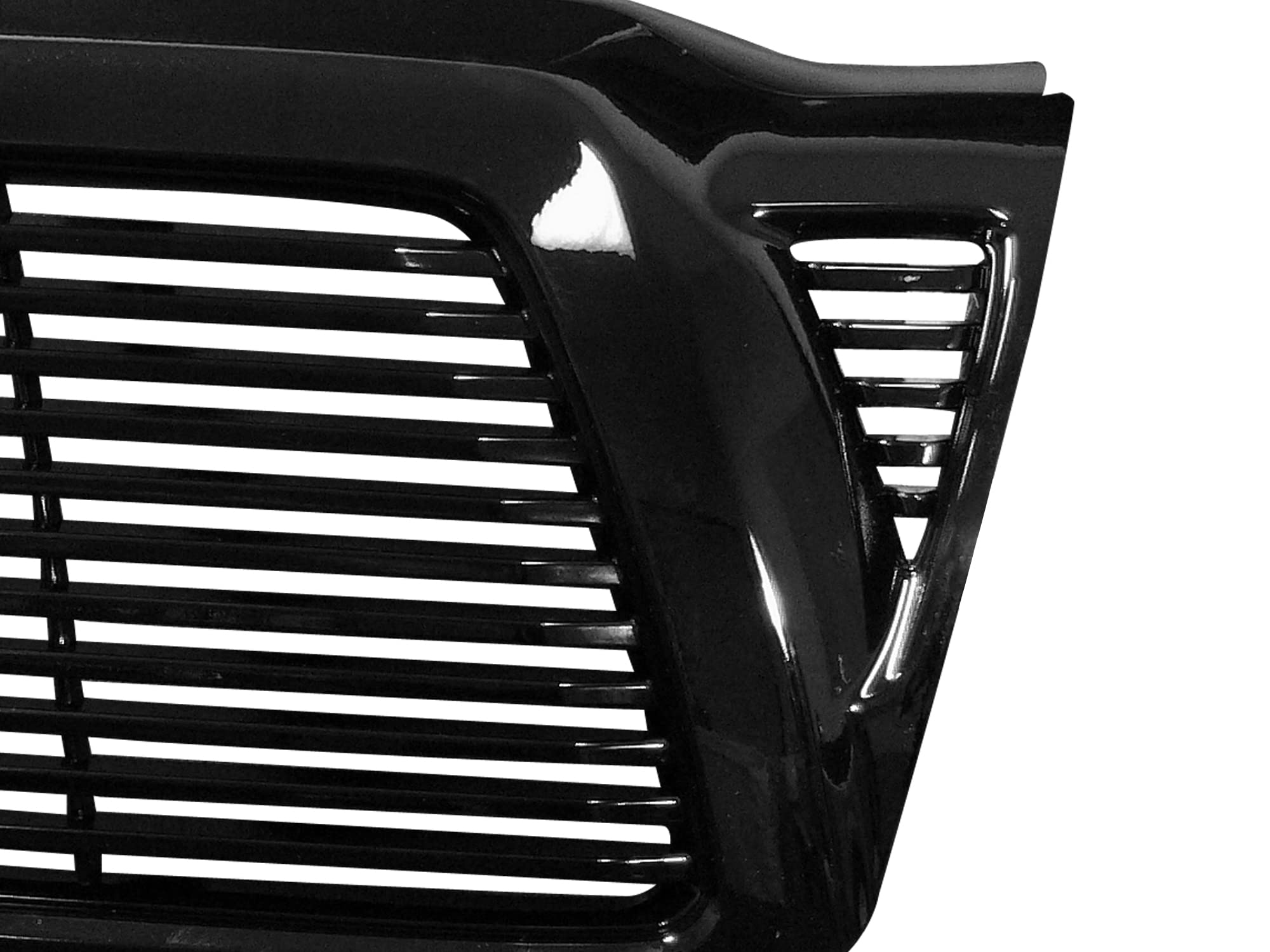 7150256 Armordillo USA Horizontal Front Hood Grille - Gloss Black Fits 2005-2011 Toyota Tacoma