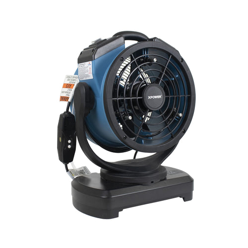 FM-68W XPOWER Misting Fan w/Water Pump, Mounts on 5 Gal Bucket, Outdoor Cooling, Oscillating, High Velocity, 3-Speed, Camping, Patio & More, 15 In