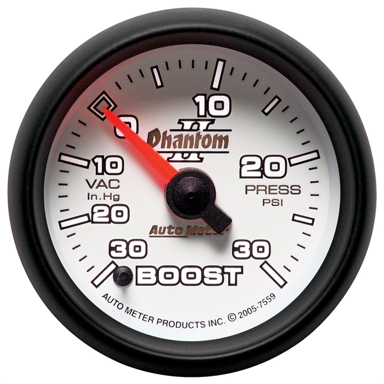 Auto Meter Phantom II 7559 Full Sweep Electric Vacuum Boost Gauge