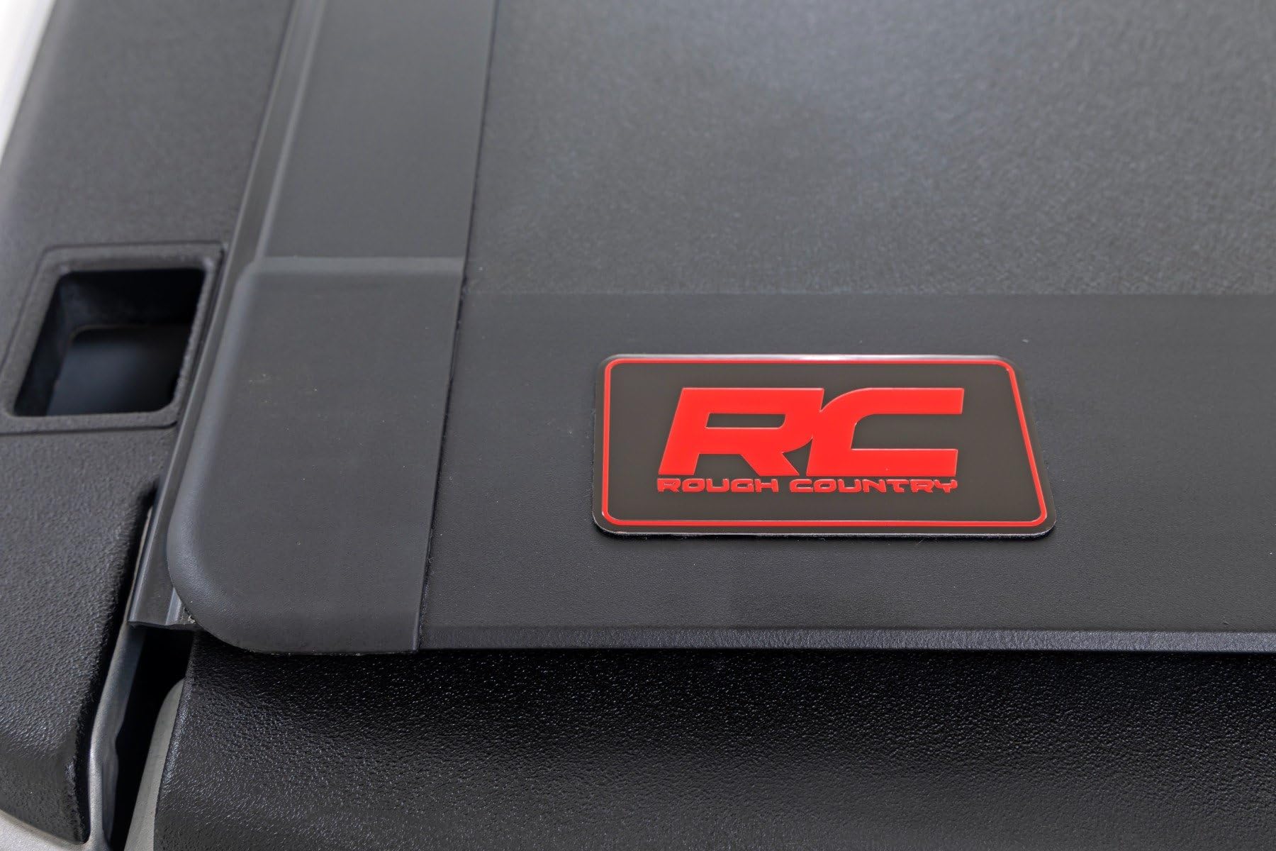 Rough Country Hard Flip Up Tonneau Cover for Ram 1500, Classic (2009-2018) - Fits 5'7" (67.4") Bed, Weather-Resistant, Tri-Fold Aluminum Panels