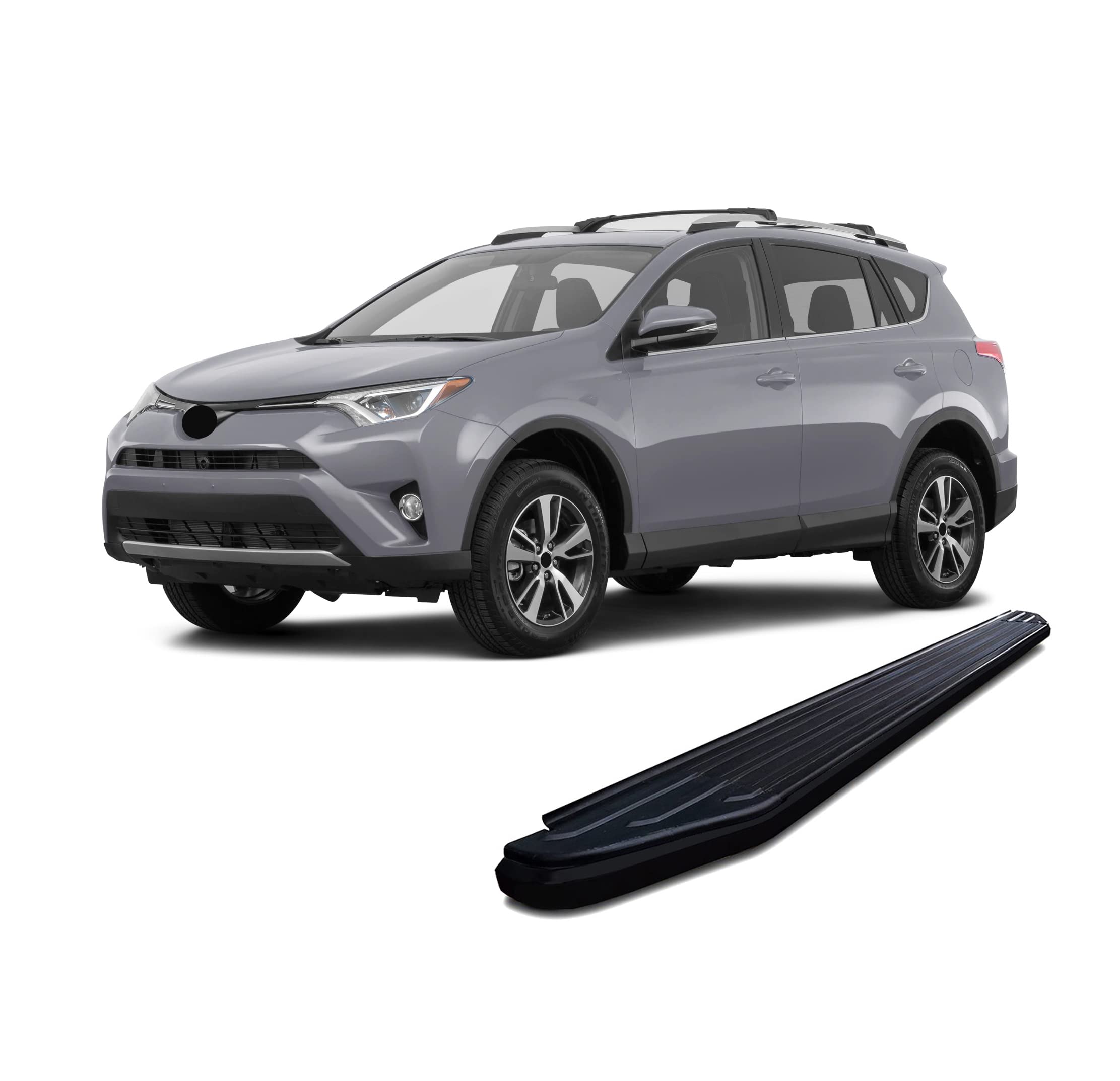 Peerless Black Horse Off Road Running Boards Compatible with 2006-2018 Toyota Rav4-PR-TYRABK