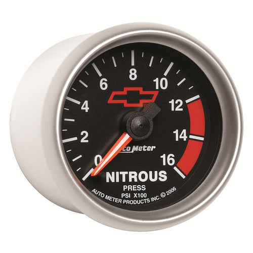 Auto Meter GM Performance Parts 3674-00406 2-1/16" 0-1600 PSI Full Sweep Electric Nitrous Pressure Gauge