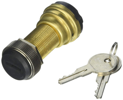 Brass Sierra International MP39820-1 2-Position Off-Run-Start Switch for Use with Separate Starter Button with Terminal Type 2 Screw