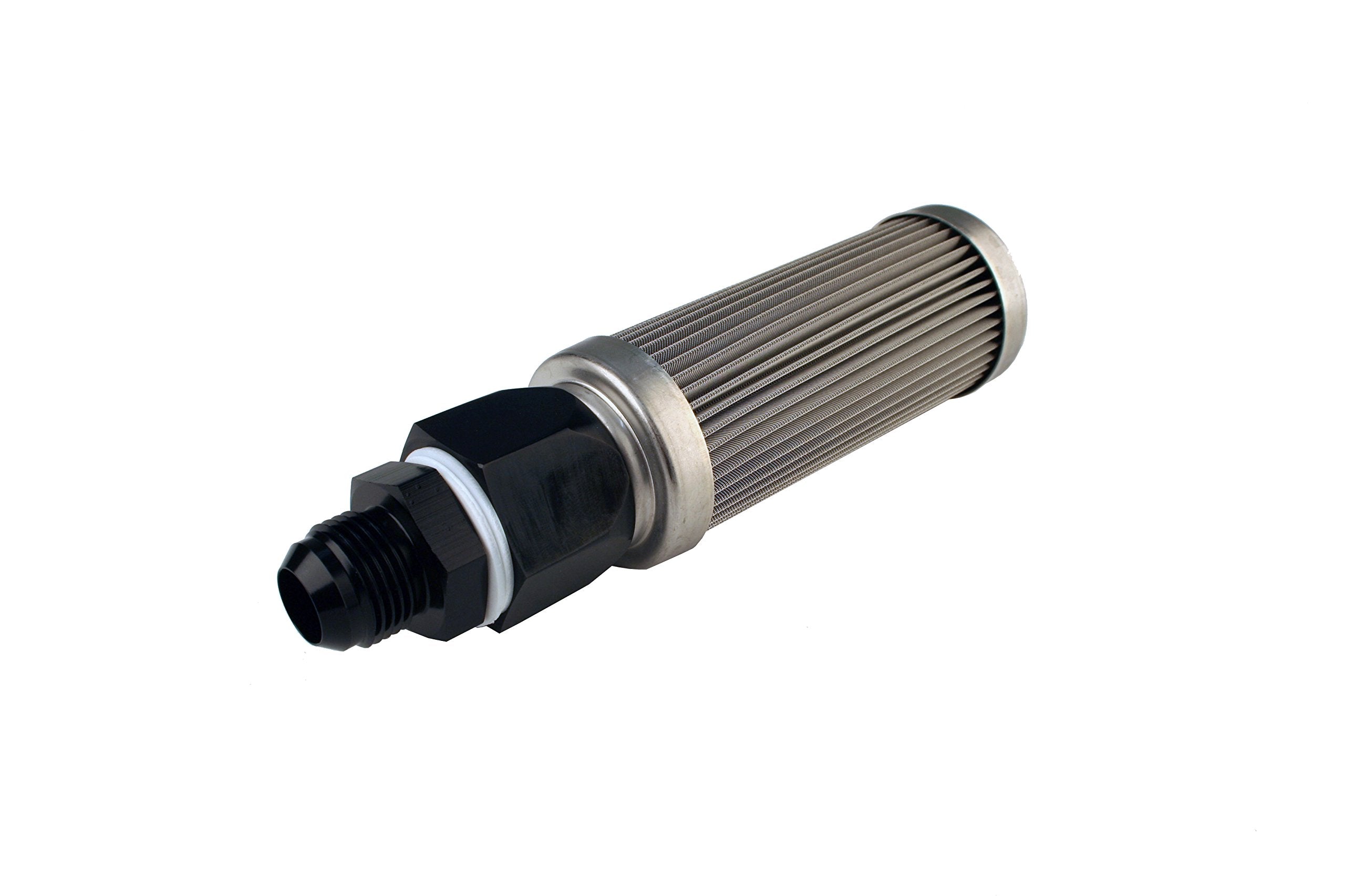 Fuel Filter, Aeromotive 12612, Bulkhead, AN-10, 100 Micron Stainless Steel