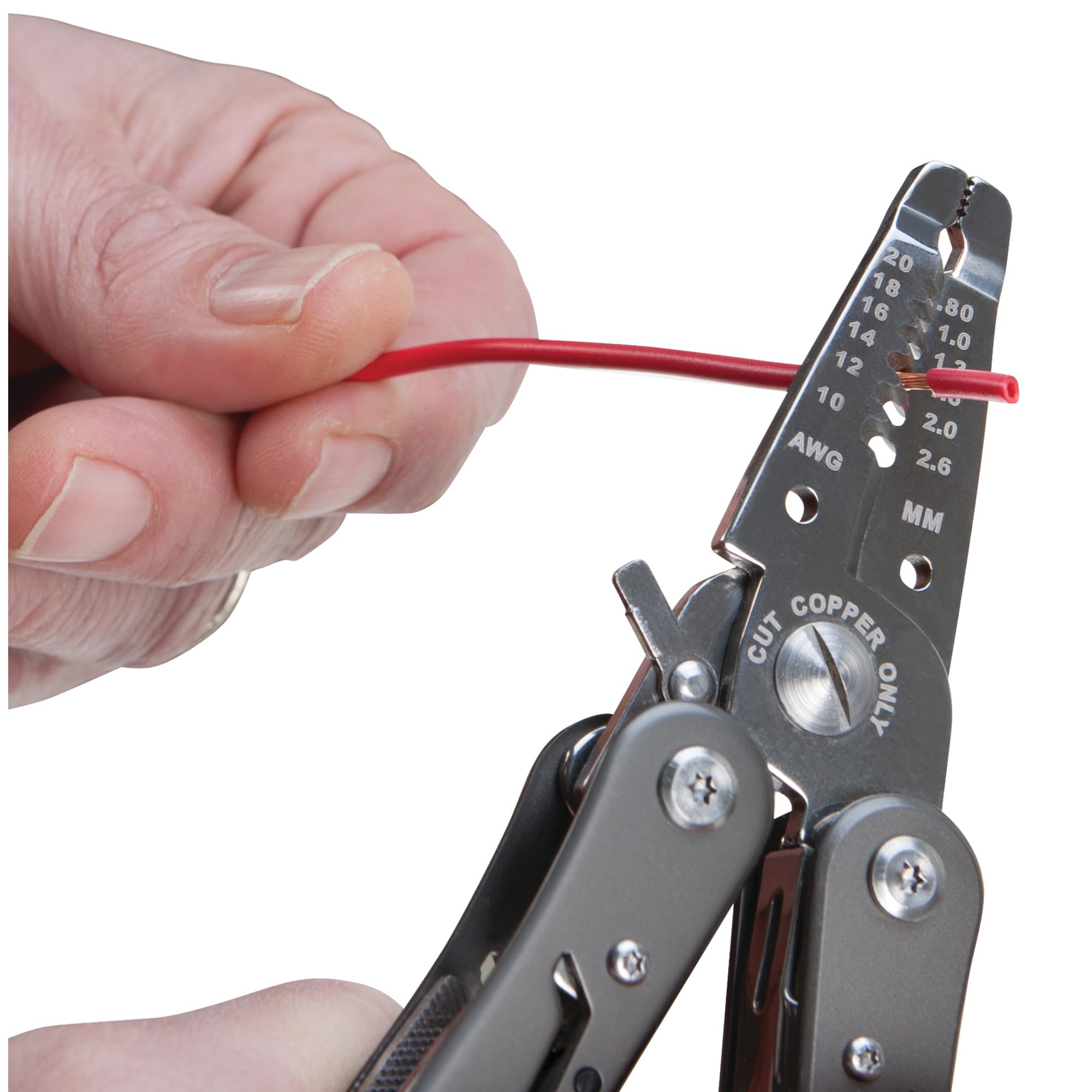 W86506 Performance Tool 13-in-1 Electrician Multi-Tool (Wire Strippers, Long Nose Pilers, Wire Cutters and more) Strip & Cut 10 to 18 AWG Solid Wire