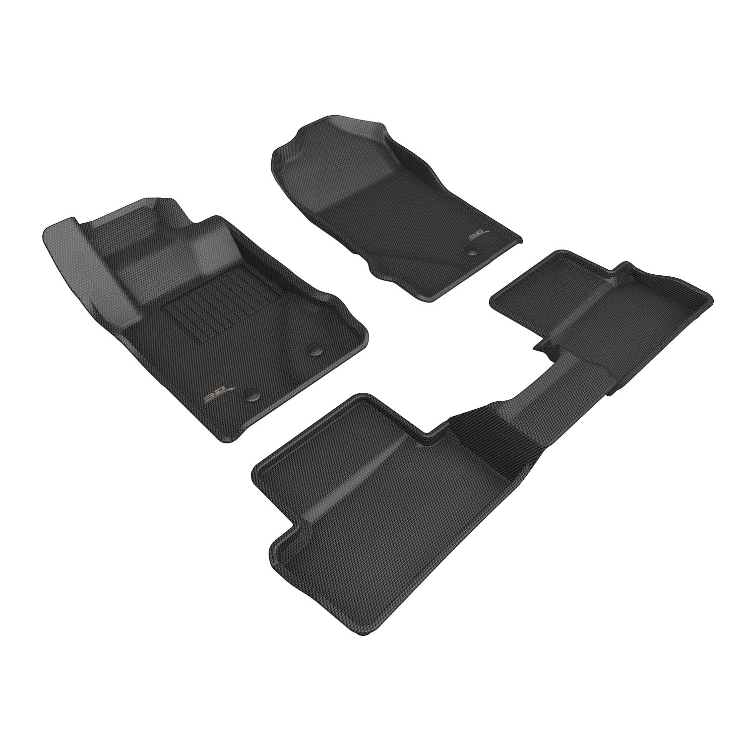 Kagu 3D MAXpider Floor Mat (Black) Compatible with Ford Bronco 2021-2023 - Full Set