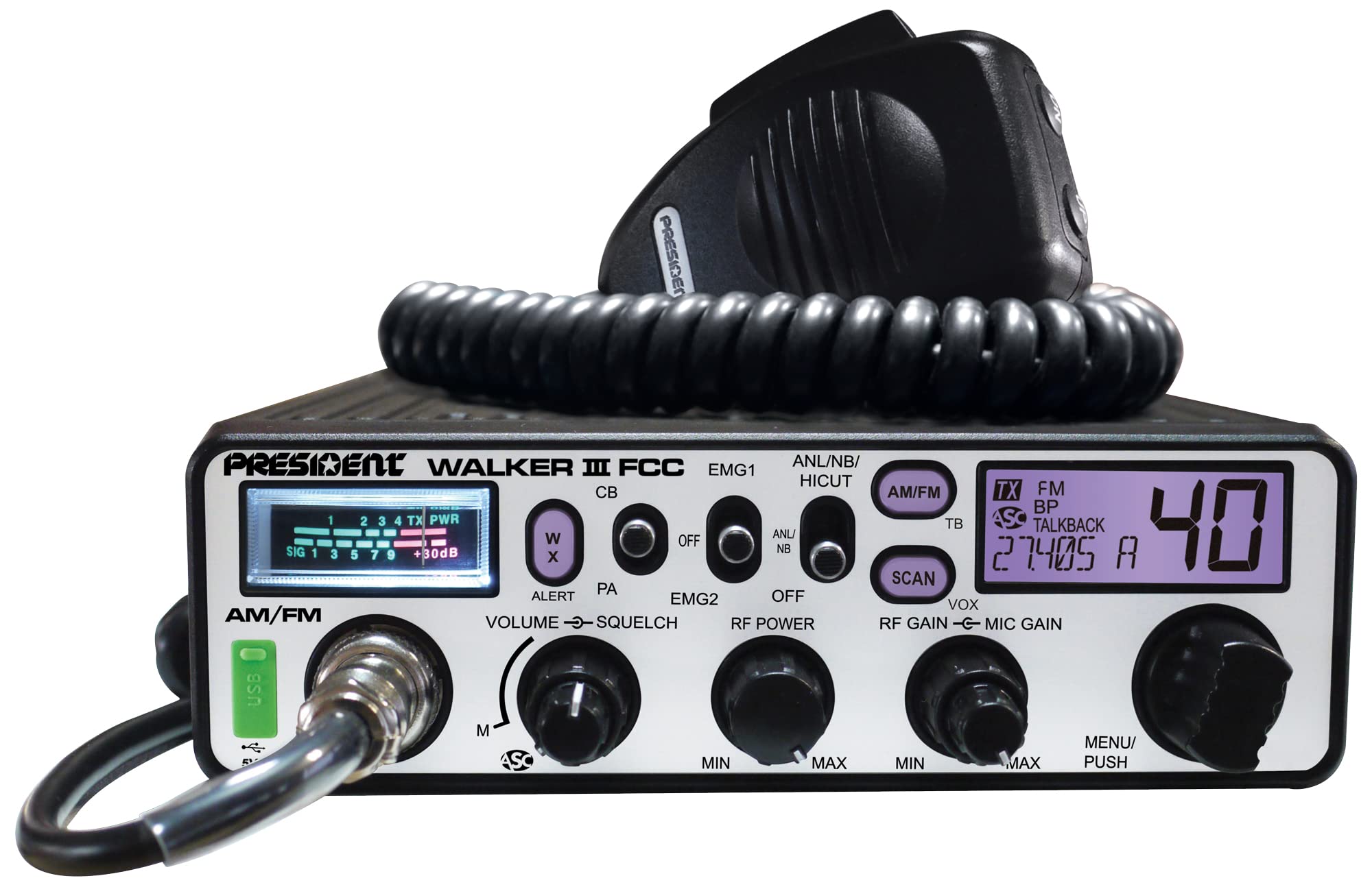Walker III President FCC AM/FM CB Radio