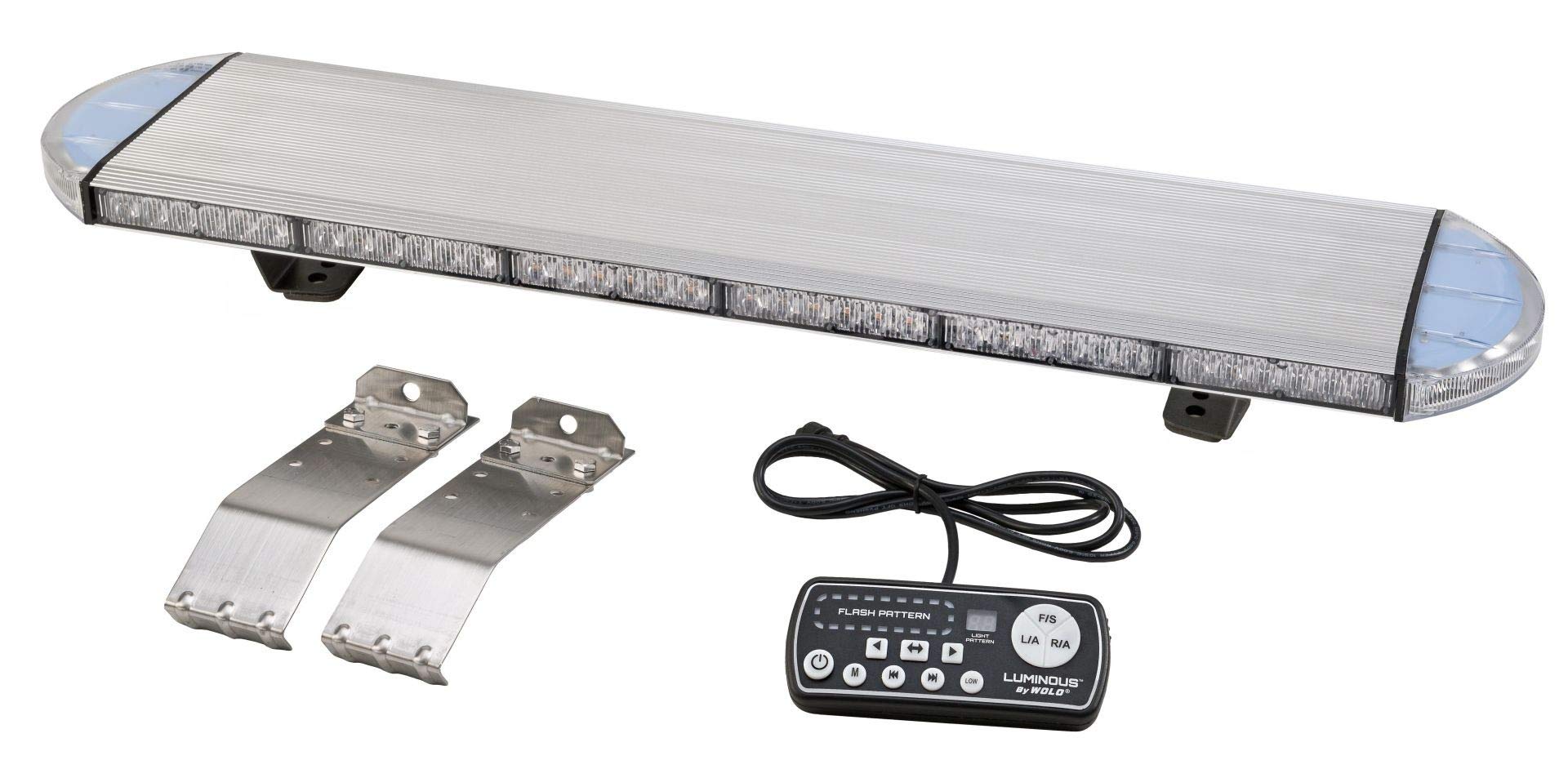 Wolo 31" Luminous LED Light Bar, 12-24 Volt - Clear Lens with Blue 575B-31's
