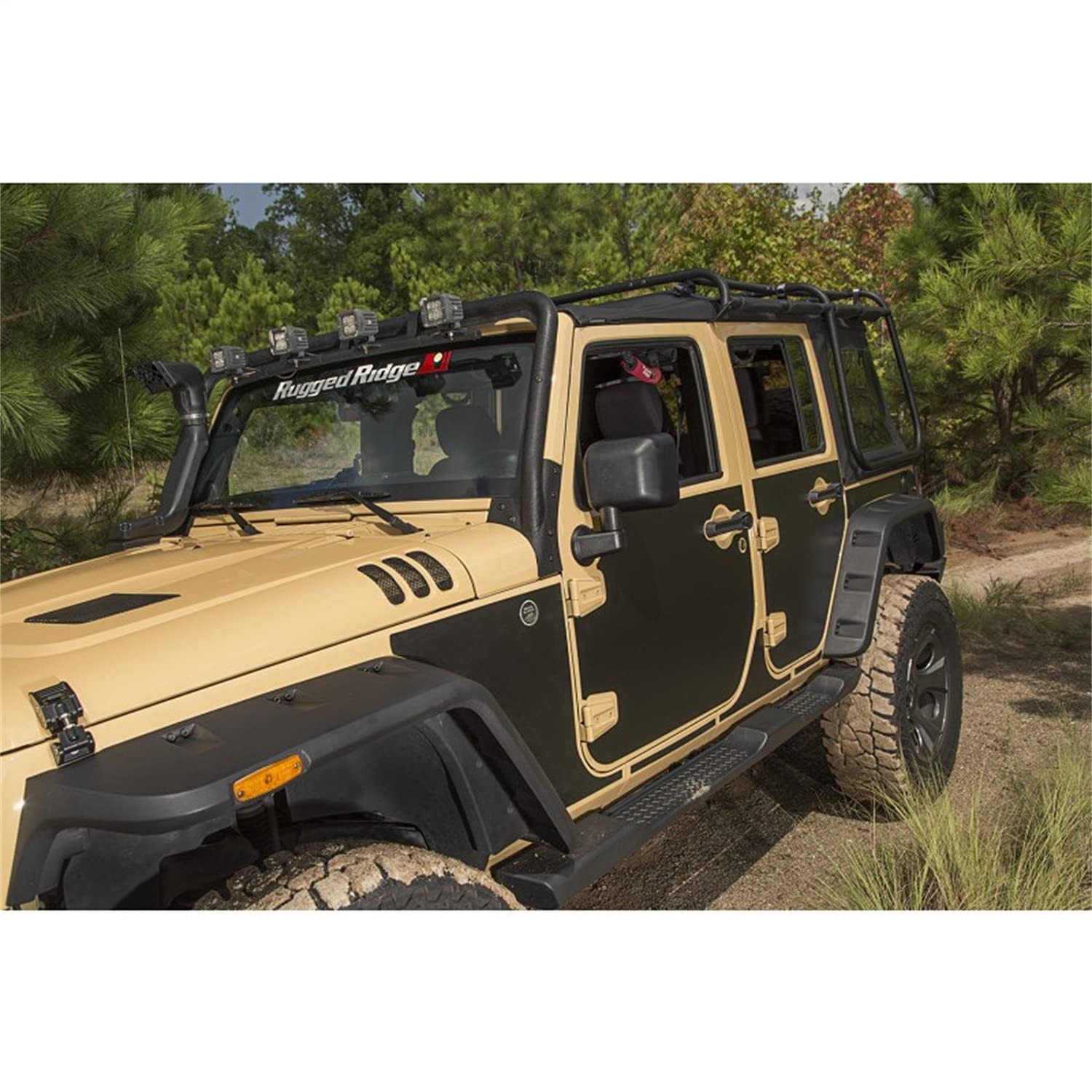 Magnetic Protection Panel Kit | Rugged Ridge | 12300.53 | Fits 2007-2018 Jeep Wrangler JK 4-Door