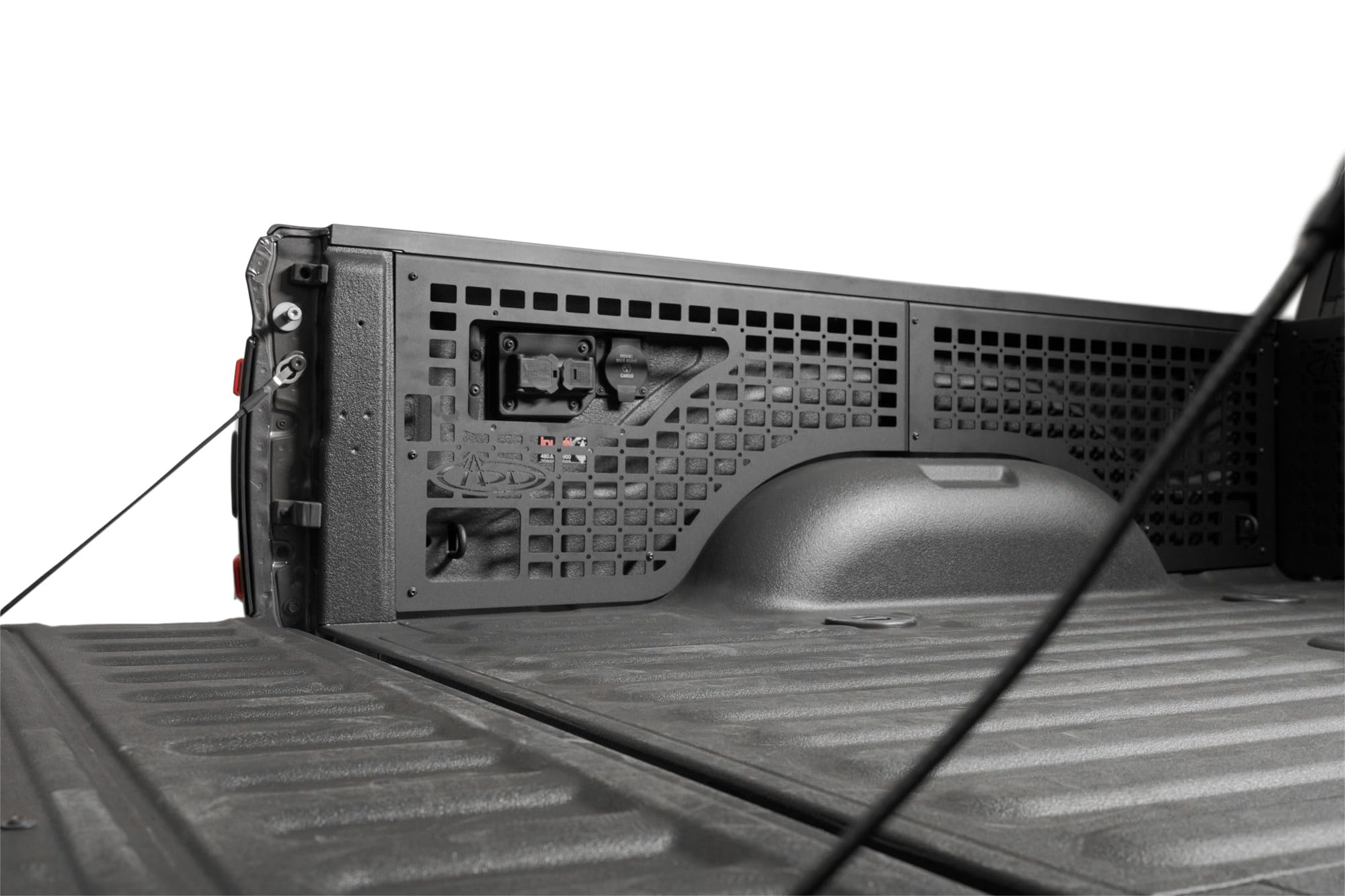 Offroad Bed Side Molle Panels ADD for 2019-2024 Ram HD 2500/3500 | Mounts Tools, Off-Road Supplies, & Recovery Gear | Rigid Fitment | Driver & Passenger Side Variations | Made in The USA (Driver)