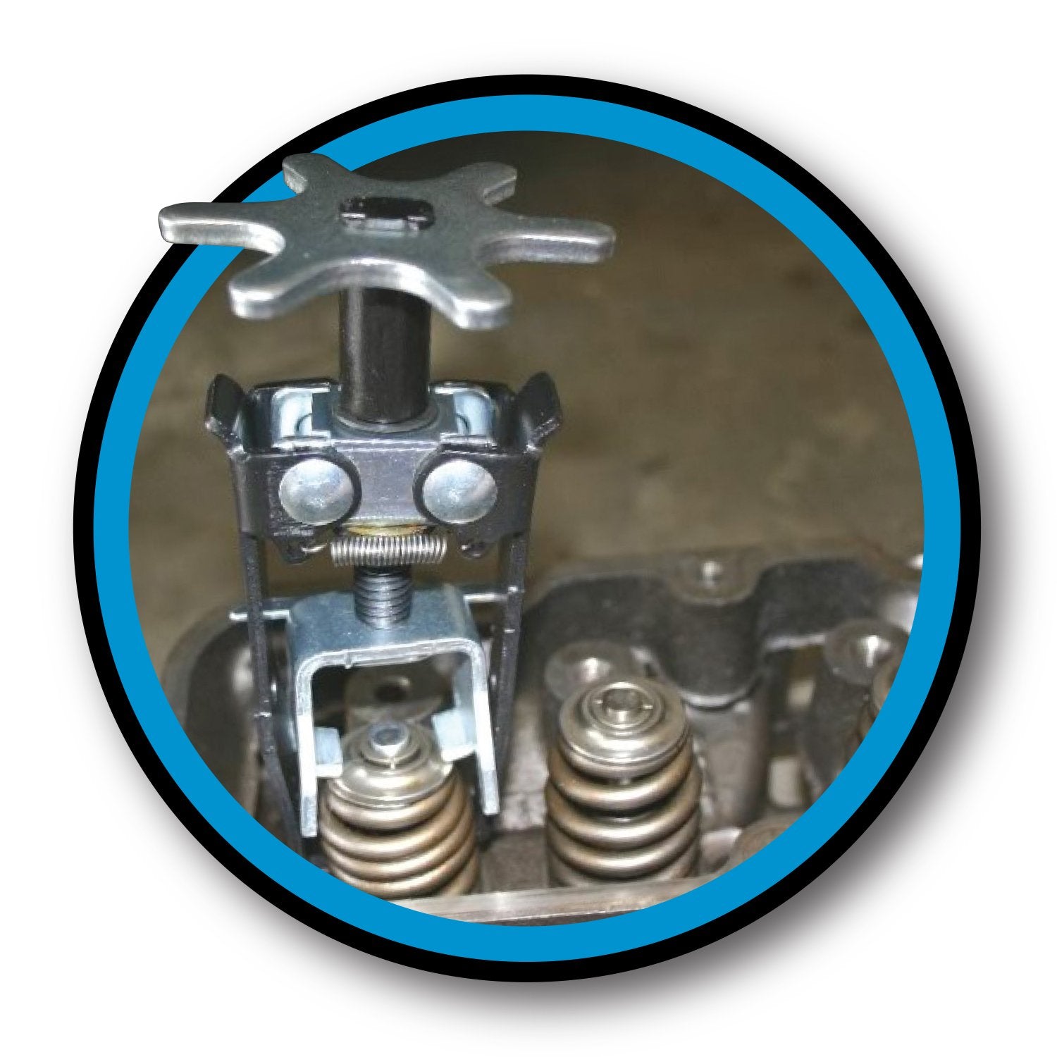 W84001 Performance Tool Overhead Valve Spring Compressor - Valve Spring Removal Tool for Foreign and Domestic Cars