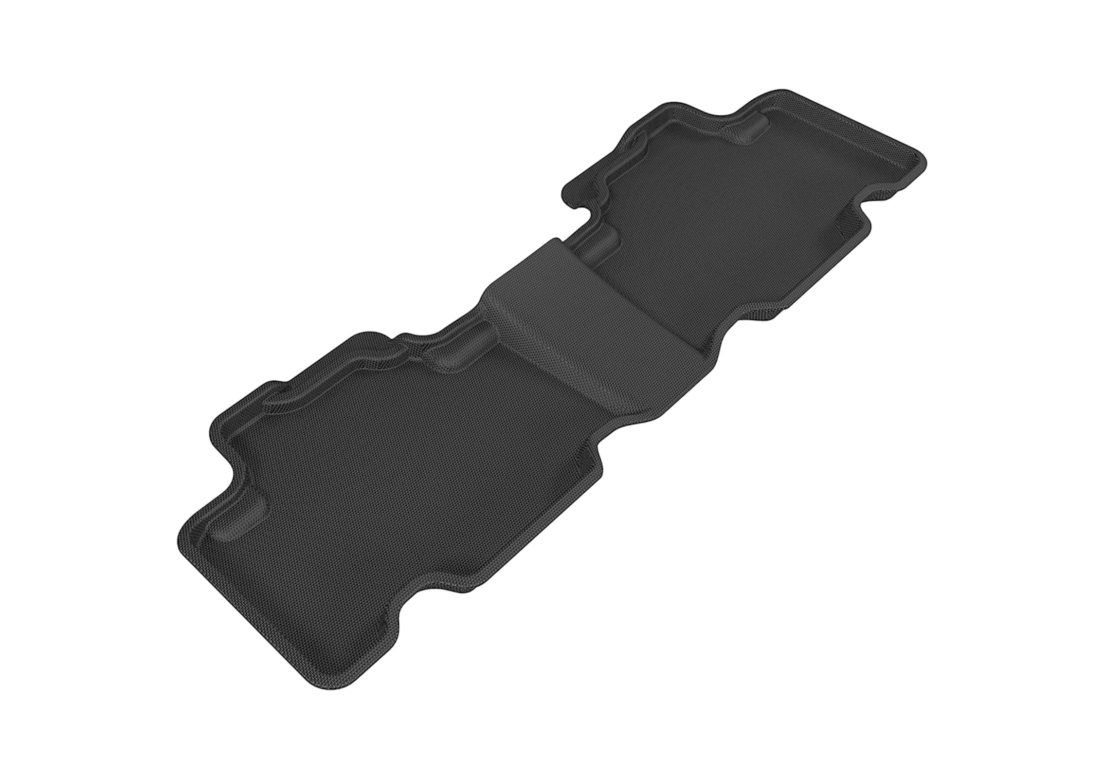 3D MAXpider Kagu Custom Fit Floor Mat (Black) Compatible with Toyota RAV4 2006-2012 - Second Row