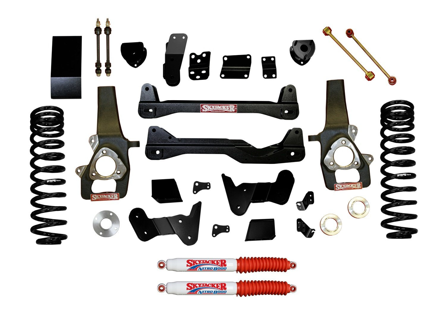 Suspension Lift Kit w/Shock Skyjacker D1460SSK-N Nitro Shocks 6 in. Lift