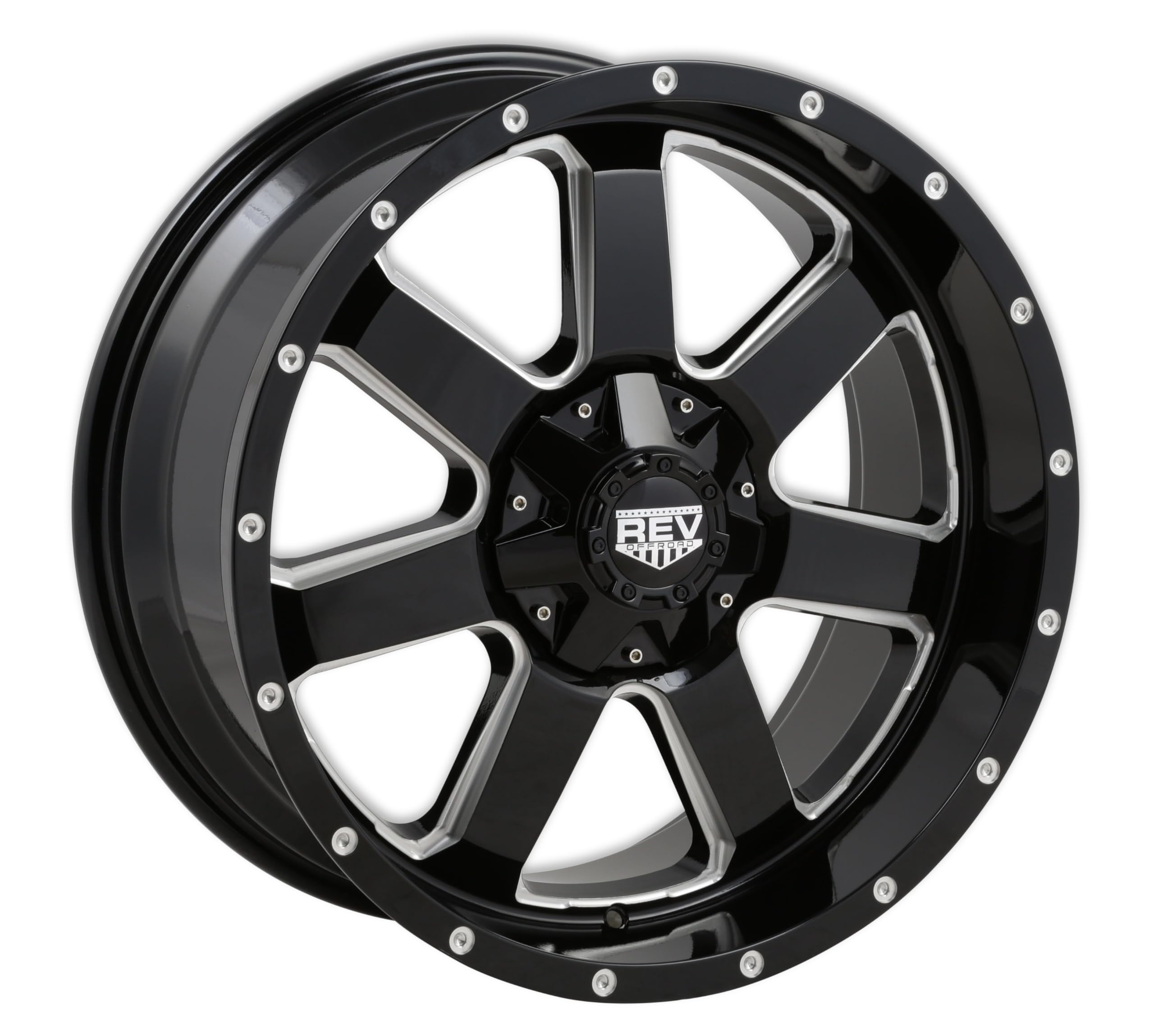 885 Series REV Wheels 885M-7908300 - 17x9-5.00 bs - 6x5.5/6x135 -Black/Machine Lip