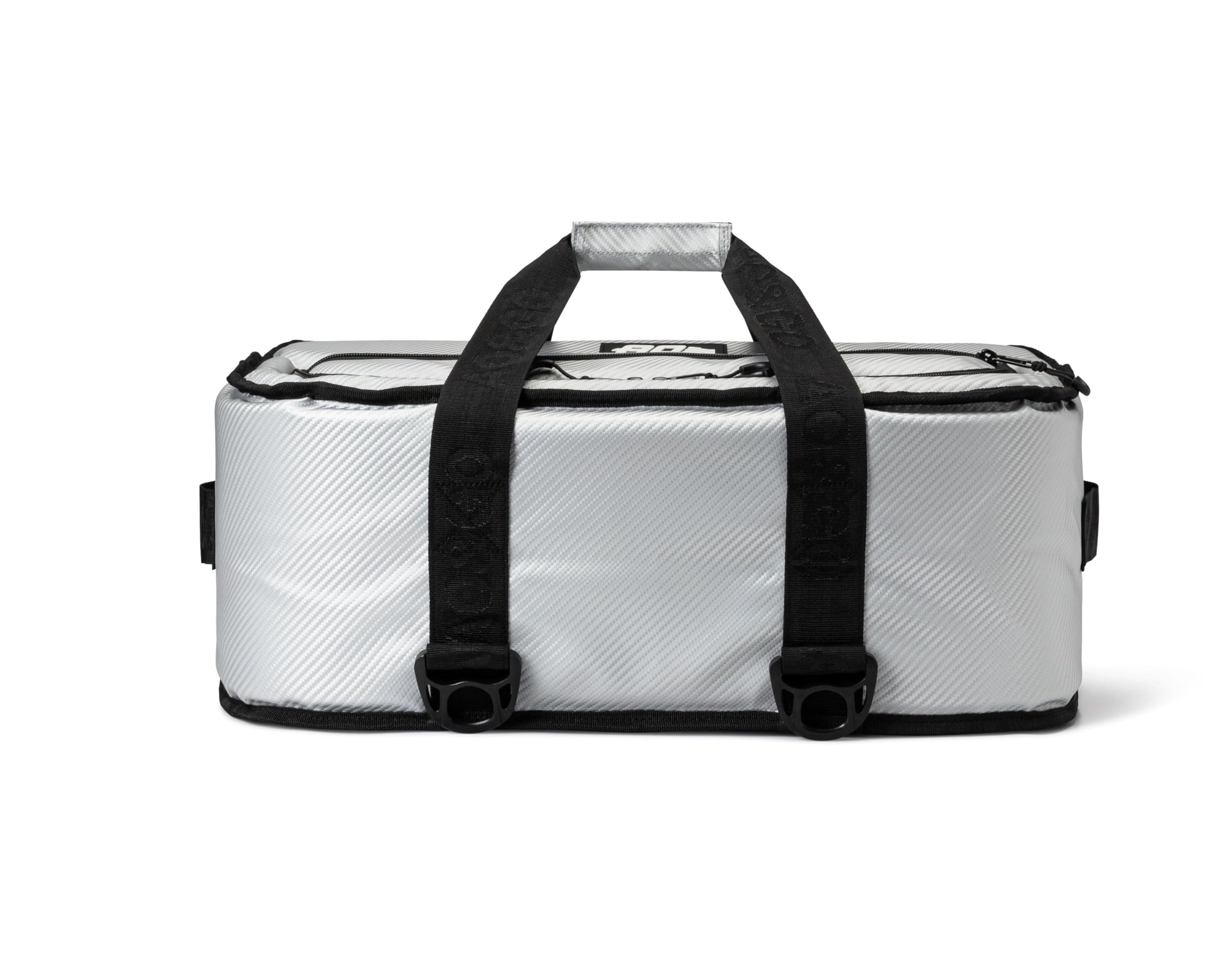 Stow-N-Go AO Coolers Carbon Soft Cooler, Low-Profile, Leakproof with High-Density Insulation, Holds Ice for 24 Hours, Silver, 38-Can