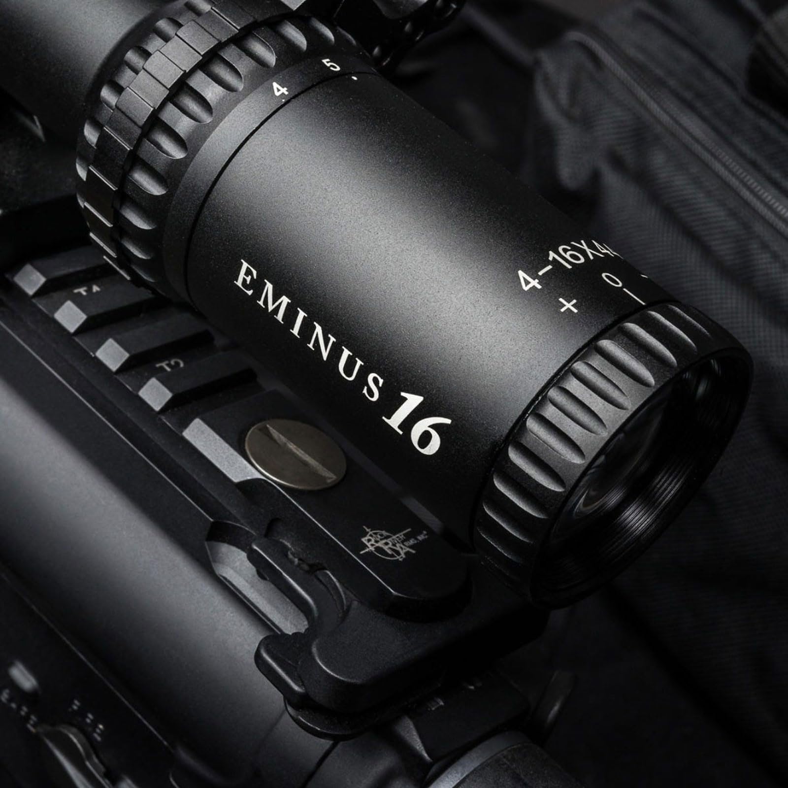 Eminus TRUGLO Tactical Hunting Shooting Durable Waterproof Fogproof Shock Resistant 30mm One-Piece Aluminum Tube Illuminated TacPlex-MOA Reticle Riflescope | Flip-Up Lens Cap Included | 4-16 x 44mm