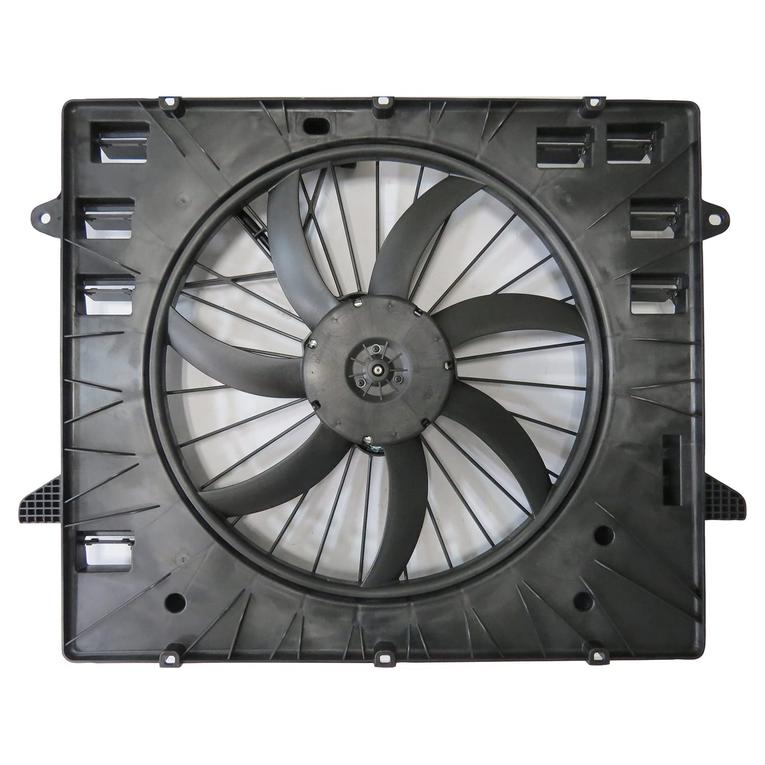 Cooling Fan Assembly TYC 624550 Compatible with 2018-2020 Chevrolet Traverse, Black