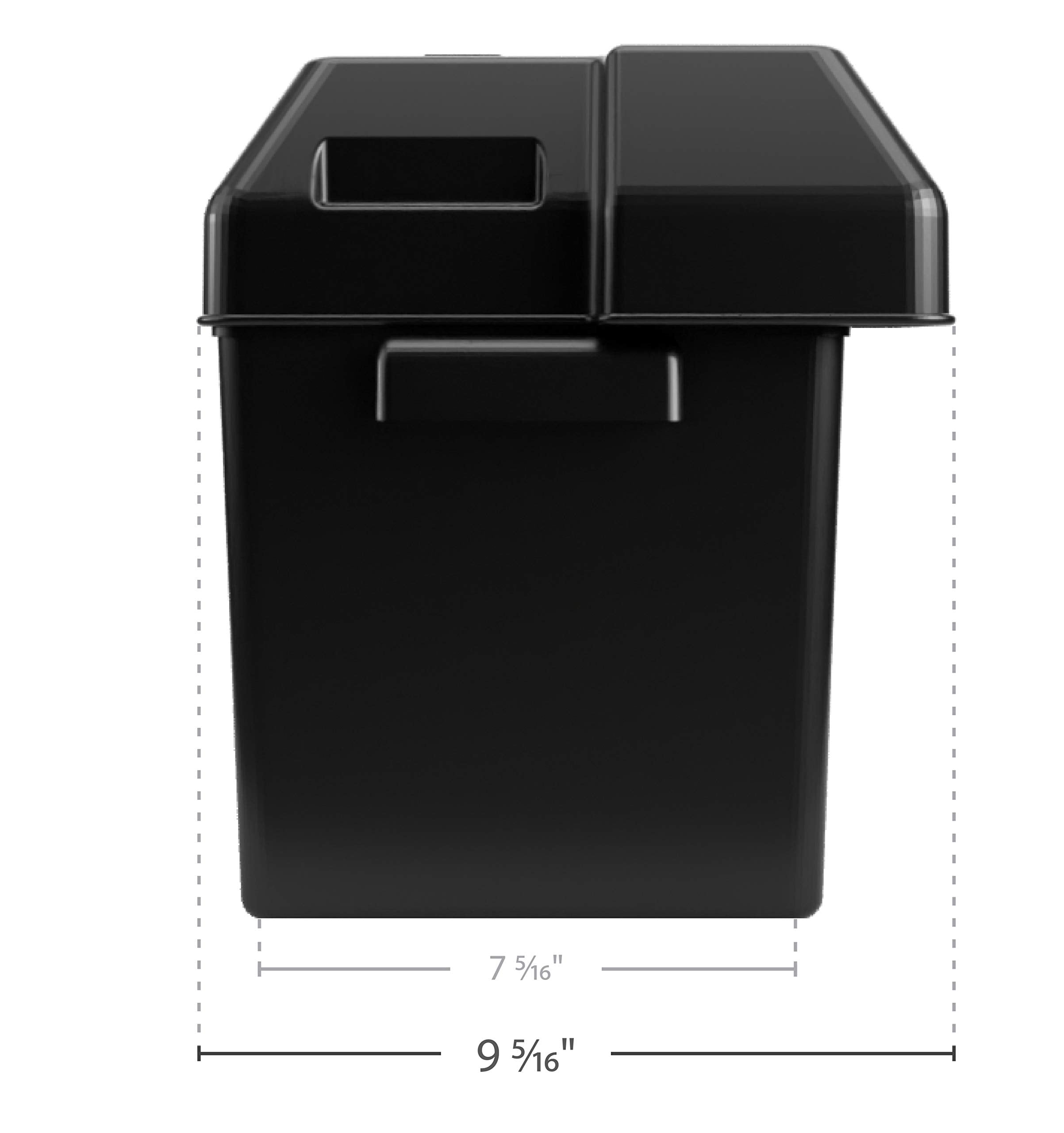 Large Camco Battery Box with Straps and Hardware - Group 27, 30, 31 |Safely Stores RV, Automotive, and Marine Batteries | Measures Inside 7-1/4" x 13-1/4" x 8-5/8" | (55372)