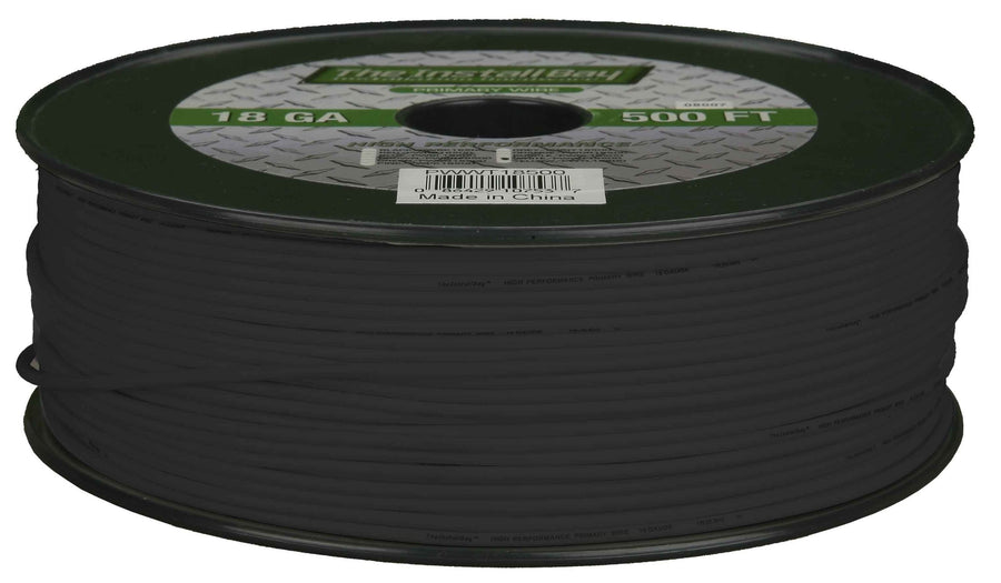 PWBK181000 Install Bay 18-Gauge Primary Wire - Black (1000 Feet)