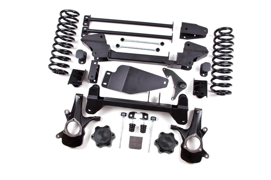Zone Offroad 2000-2006 Chevy Suburban ZONC7 1500/Tahoe 4WD, GMC Yukon/XL 1500 4WD 6 inch Full Suspension Torsion Bar Drop Lift Kit (Front & Rear) | No Shocks