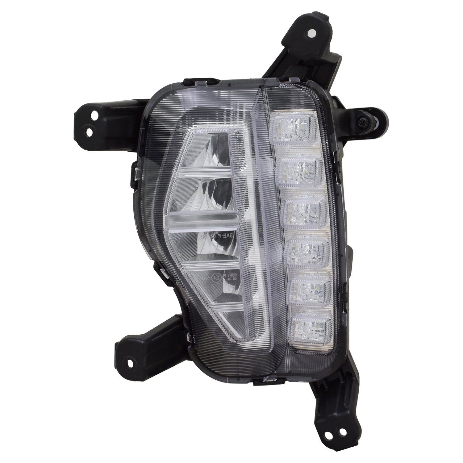 Left TYC Fog Light Assembly Compatible with 2017-2019 Hyundai Santa Fe