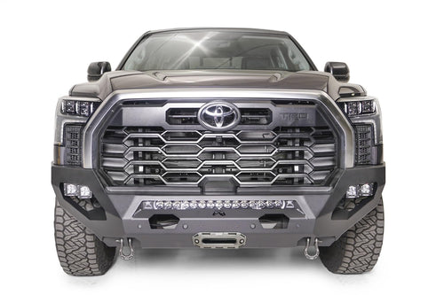 Fab Fours Matrix Front Bumper TT22-X5451-1 fits 22-23 Toyota Tundra - 2 Stage Black Powder Coated - No Guard