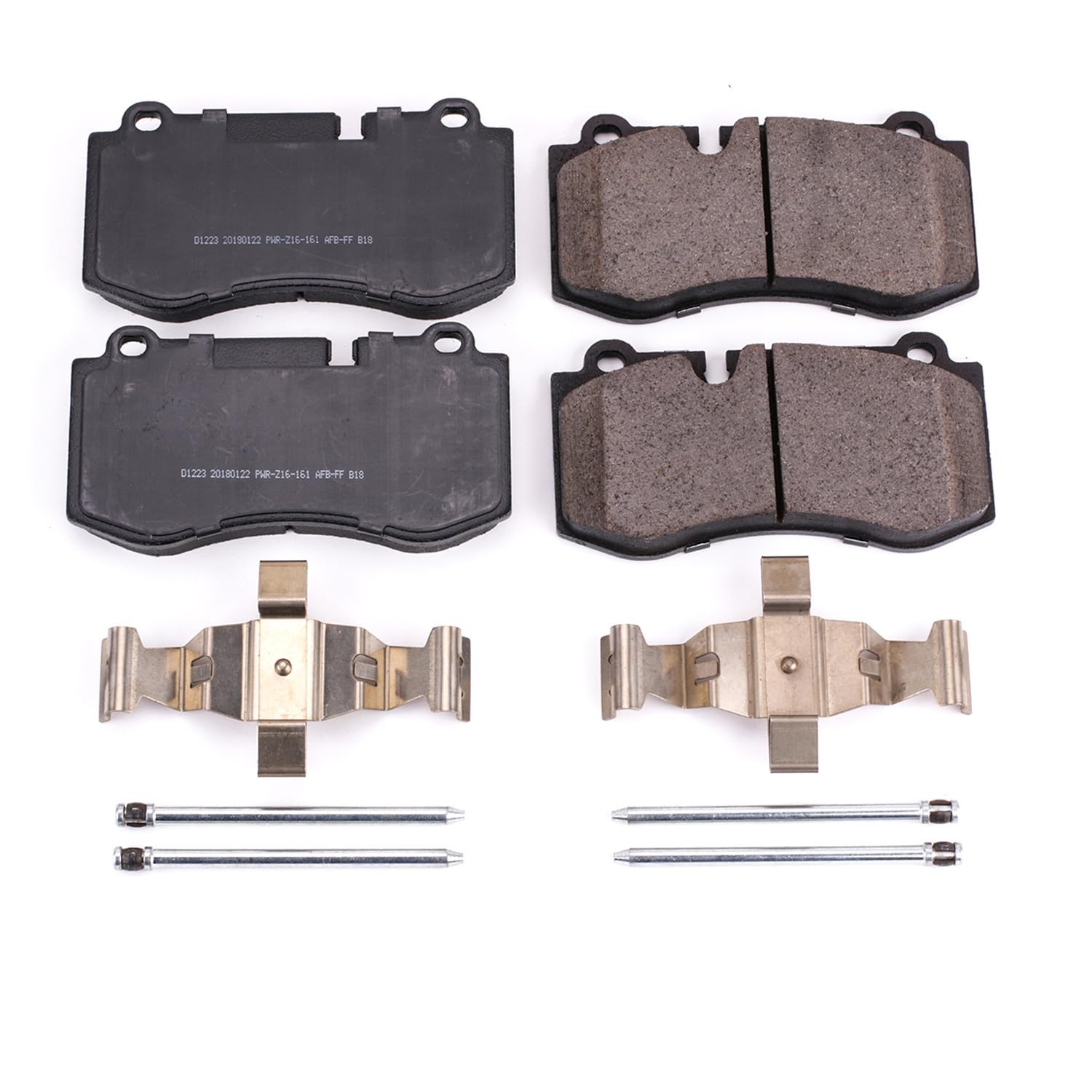 Power Stop Front Brake Kit For Mercedes-Benz CL600 2007-14 |CL550 2007-14 |S350 2012-13 |S400 2010-13 |S450 2008-11 |Mercedes-Benz S550 2007-13 - Ceramic Brake Pads With Installation Hardware, 17-1223