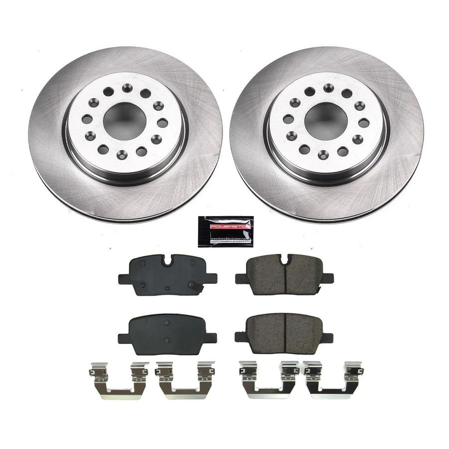 Power Stop KOE8683 Rear Brake Pad and Rotor Kit Stock Replacement Autospecialty For Buick Enclave, Cadillac XT5, Cadillac XT6, Chevrolet Blazer, Chevrolet Traverse, GMC Acadia [Model Specific]