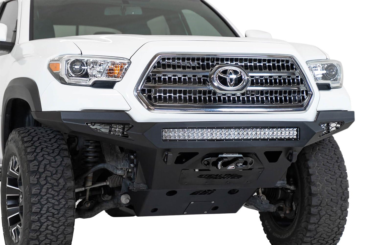 Toyota Tacoma Front Replacement Bumper fits Addictive Desert Designs F681202200103, Black