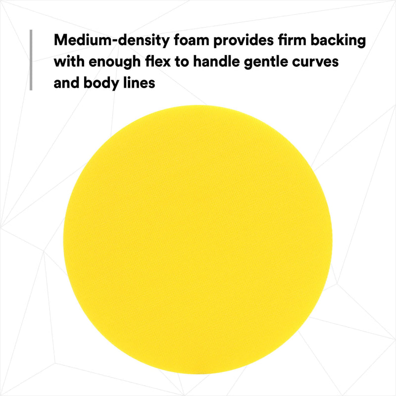 3M Hookit Disc Pad, 8 in, Medium Density Foam, 05779, Abrasive Disc Pad for Paint Stripping, Primer Sanding, Polishing or Grinding